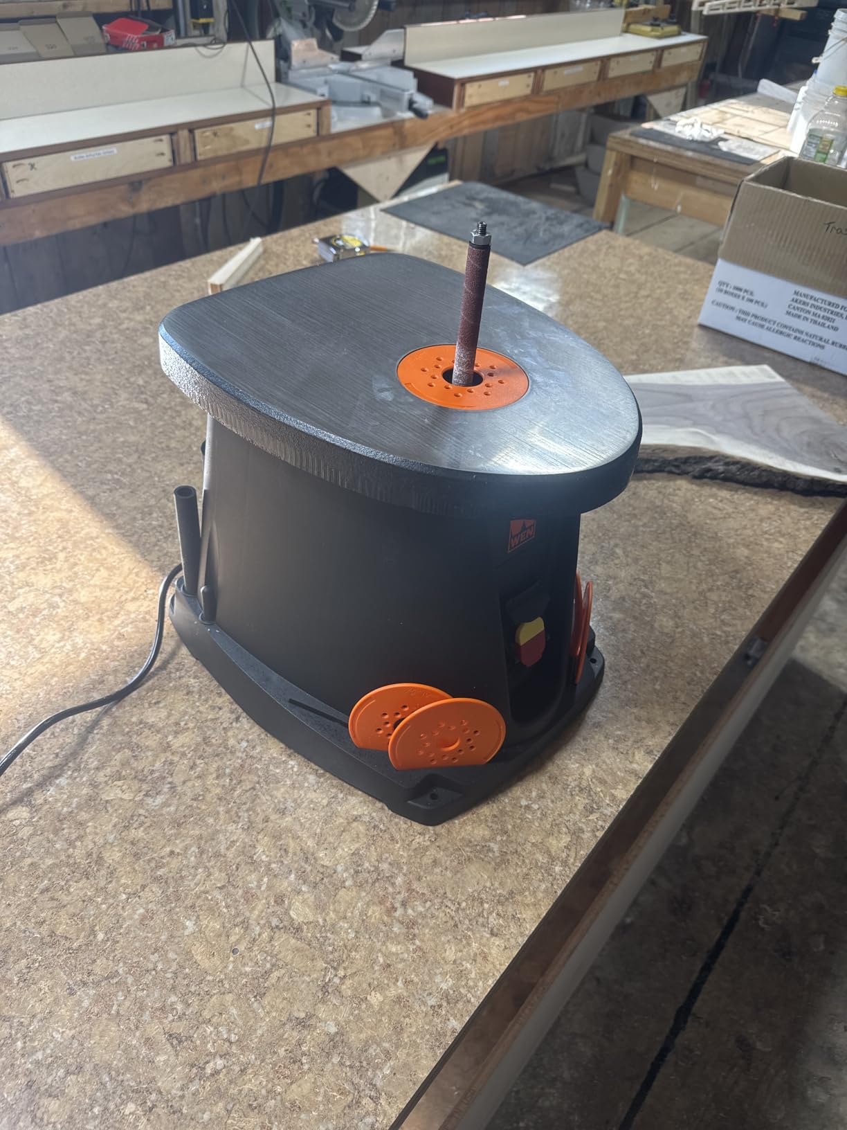 WEN 6510T 3.5 Amp Oscillating Spindle Sander,Black customer photo 1