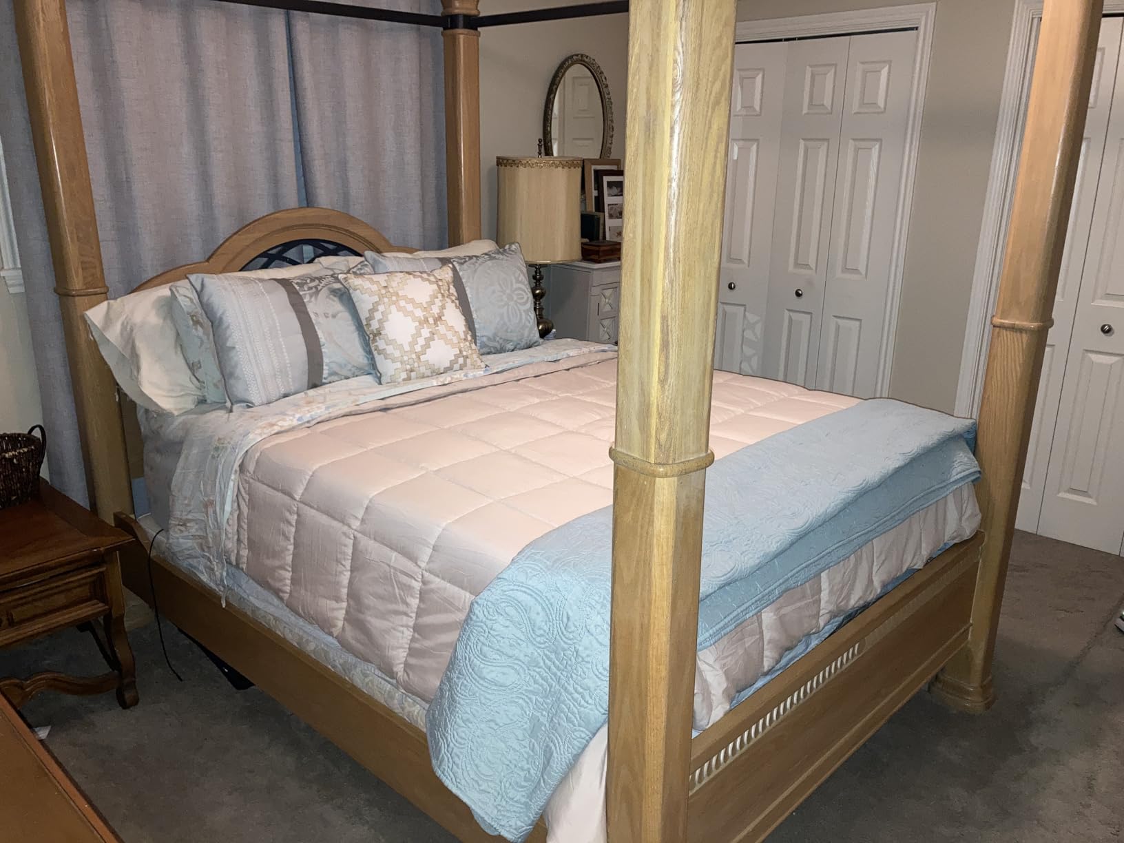 Homelike Moment Comforters Queen Size - Grey Duvet Insert Down Alternative Bed Queen Comforter, Lightweight Bedding Comforters Full Size Quilted Soft All Season Reversible customer photo 2