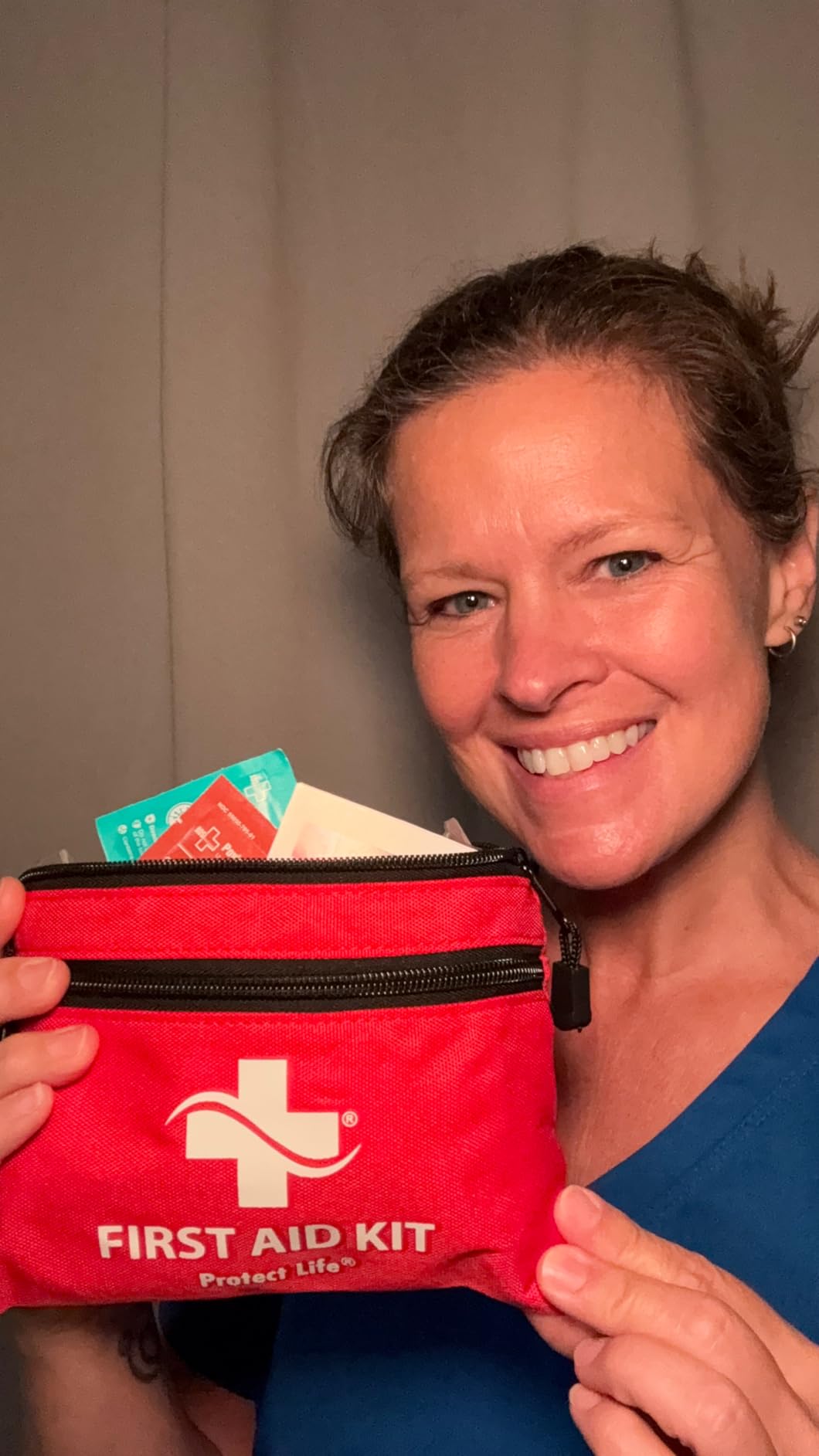 Protect Life Doctor Developed Mini First Aid Kit, 100 Piece Waterproof Emergency Kit for Car, Boat, Camping & Travel, Includes Emergency Blanket, Tourniquet & First Aid Guide customer photo 1