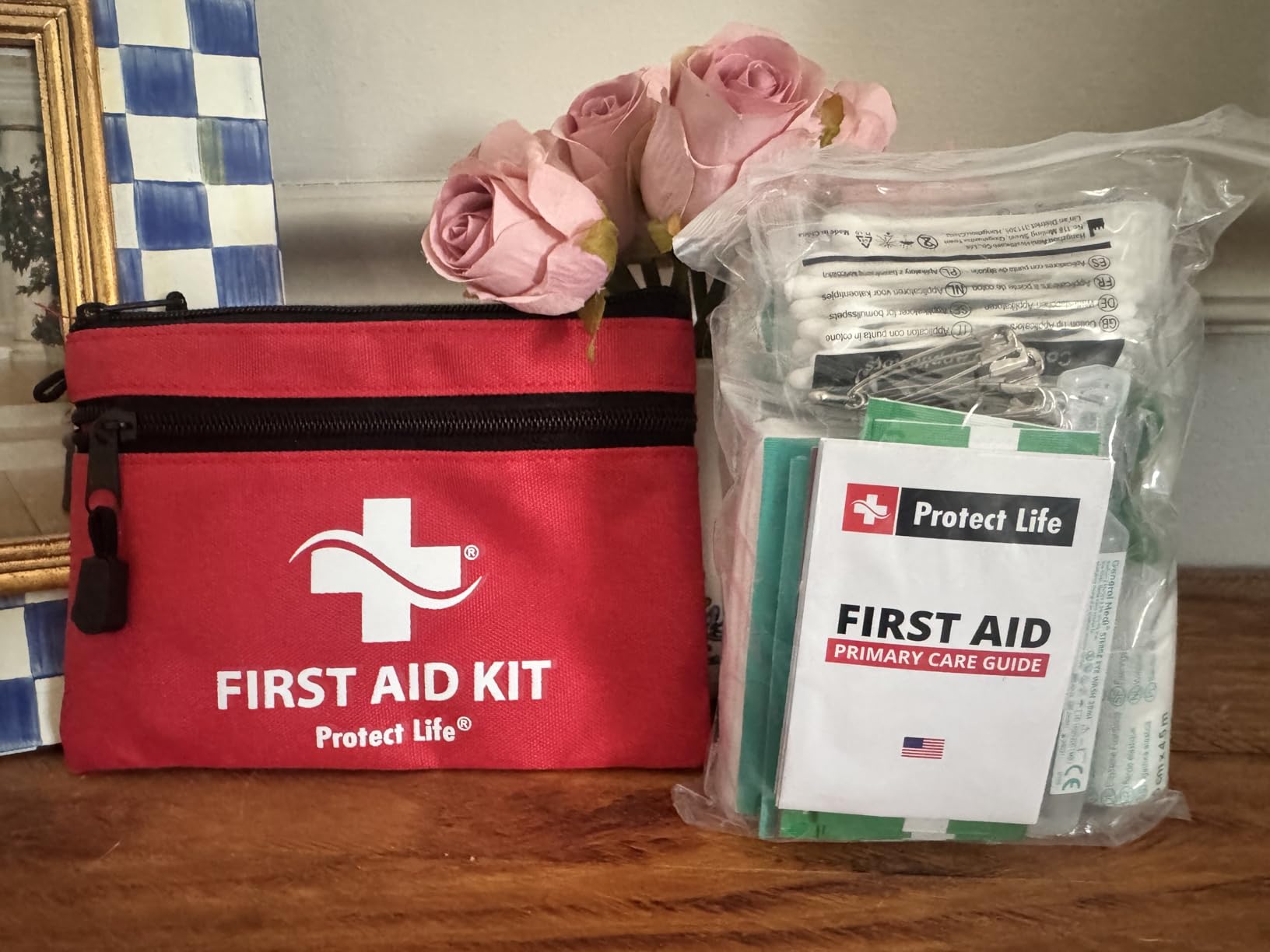 Protect Life Doctor Developed Mini First Aid Kit, 100 Piece Waterproof Emergency Kit for Car, Boat, Camping & Travel, Includes Emergency Blanket, Tourniquet & First Aid Guide customer photo 2