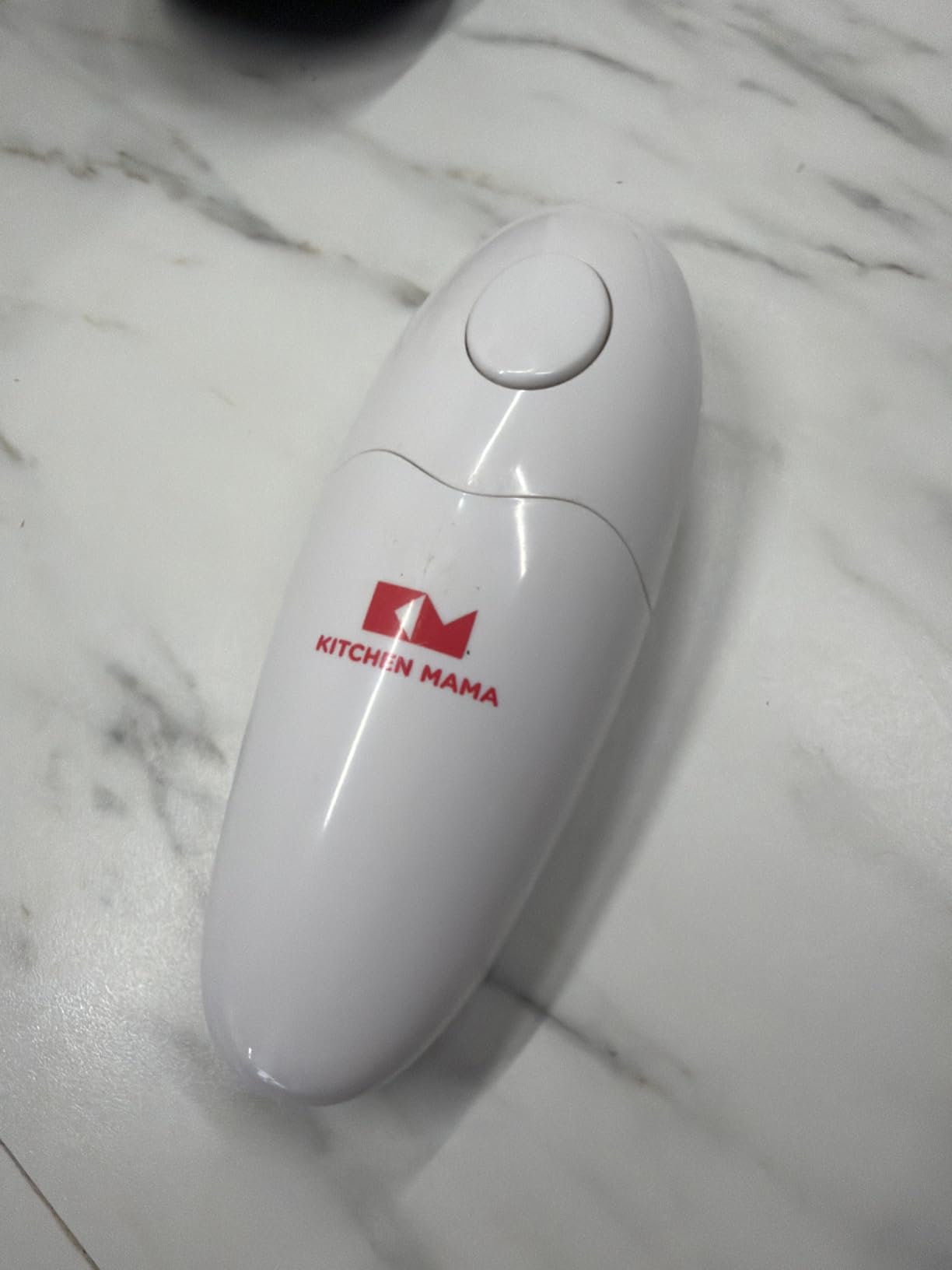 Kitchen Mama Auto Electric Can Opener: Open Your Cans with A Simple Press of Button - Automatic, Hands Free, Smooth Edge, Food-Safe, Battery Operated, YES YOU CAN (Teal) customer photo 1