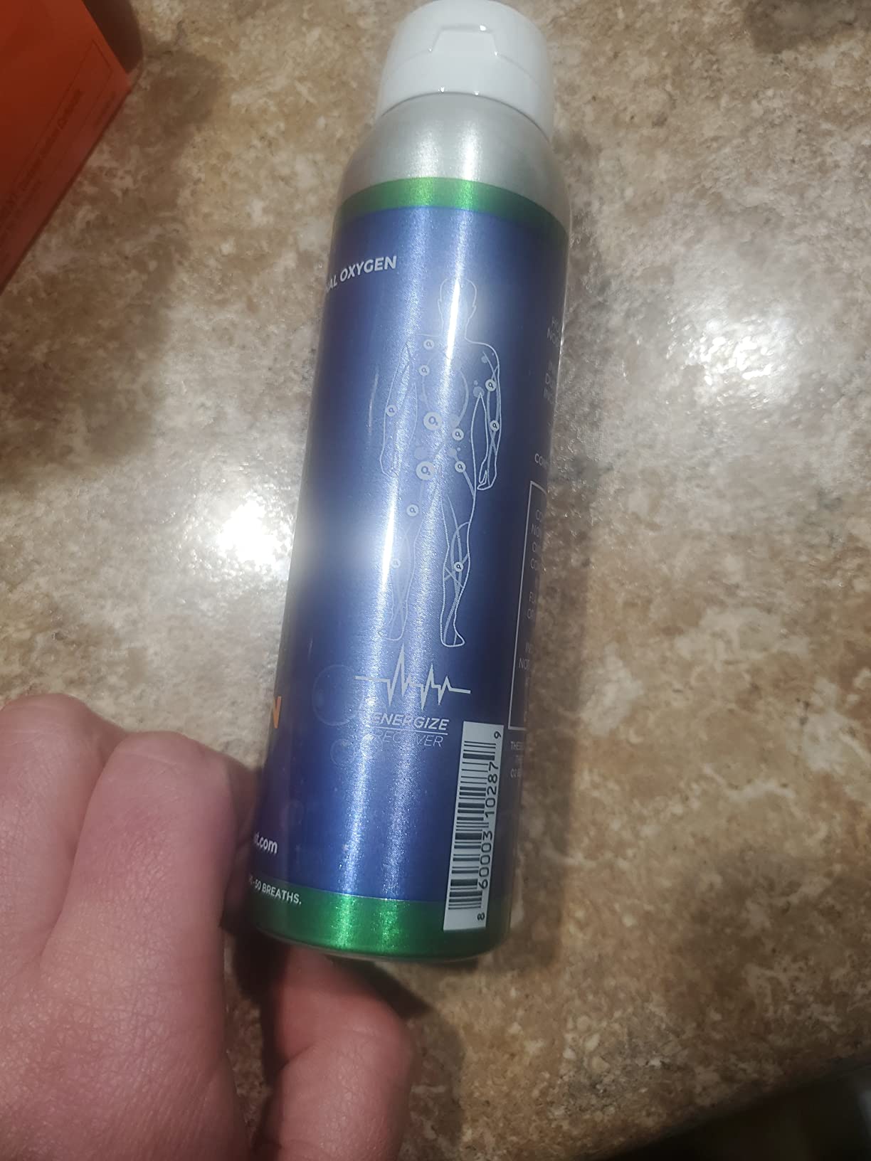 O2 Blast - Pure Oxygen Supplement - Filled with 99.99% Pure Oxygen to Support Fast Recovery, Increase Stamina & Enhance Focus for High Altitude and Action Sports, 4L Portable Can Flip-Top Cap, 3-Pack customer photo 1