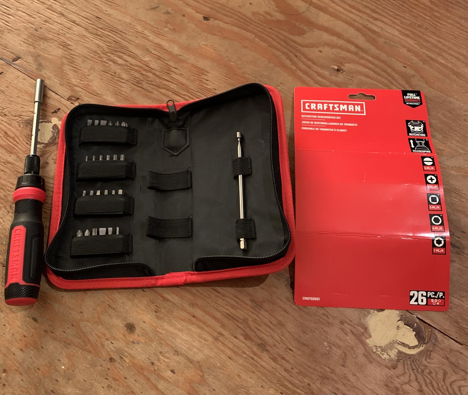 CRAFTSMAN Ratcheting Screwdriver, Multibit Set, 26-Piece (CMHT68001) customer photo 2