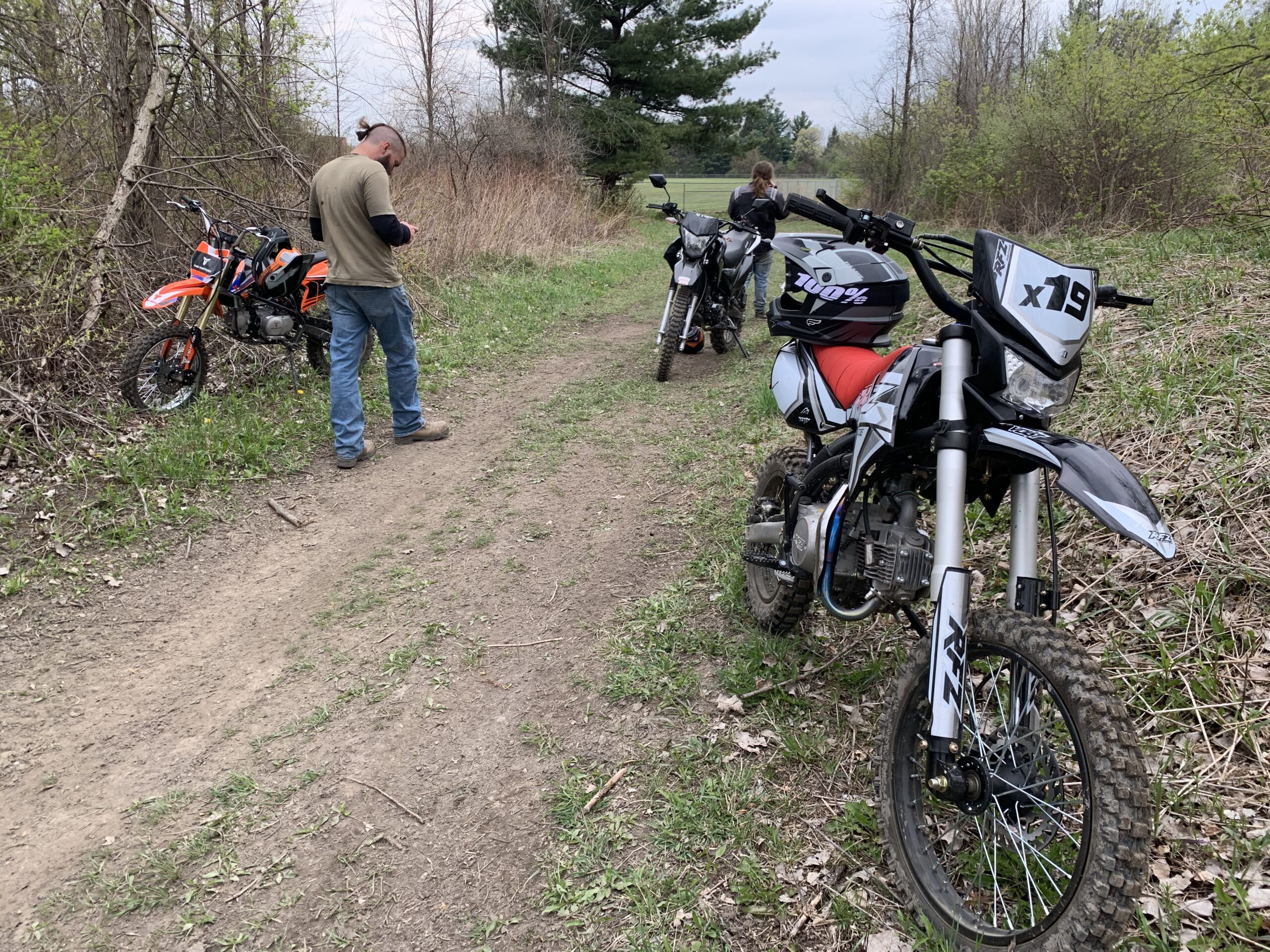 X-PRO 125cc Adult Gas Dirt Pitbike with Headlight, Black customer photo 1