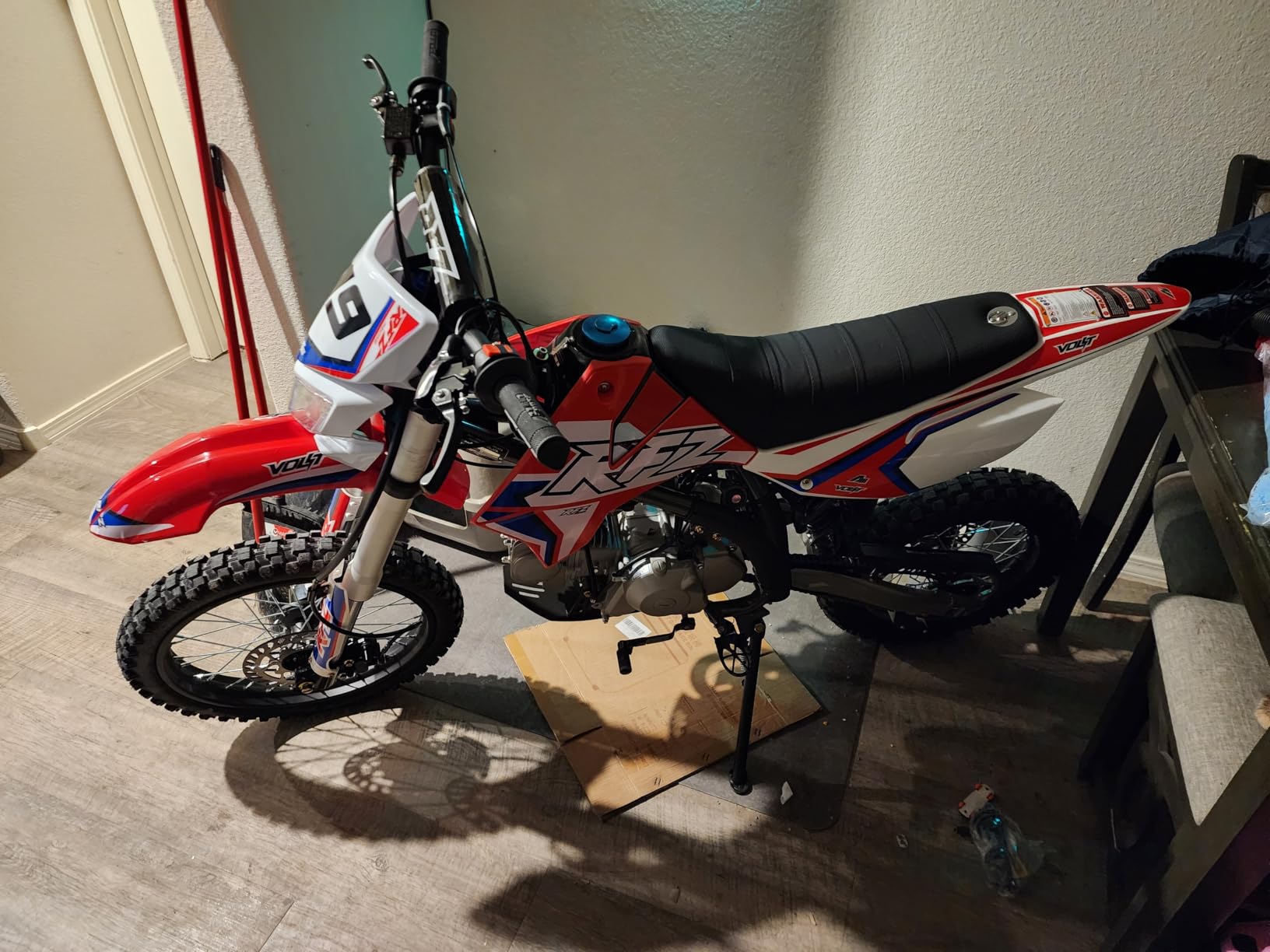 X-PRO 125cc Adult Gas Dirt Pitbike with Headlight, Black customer photo 2