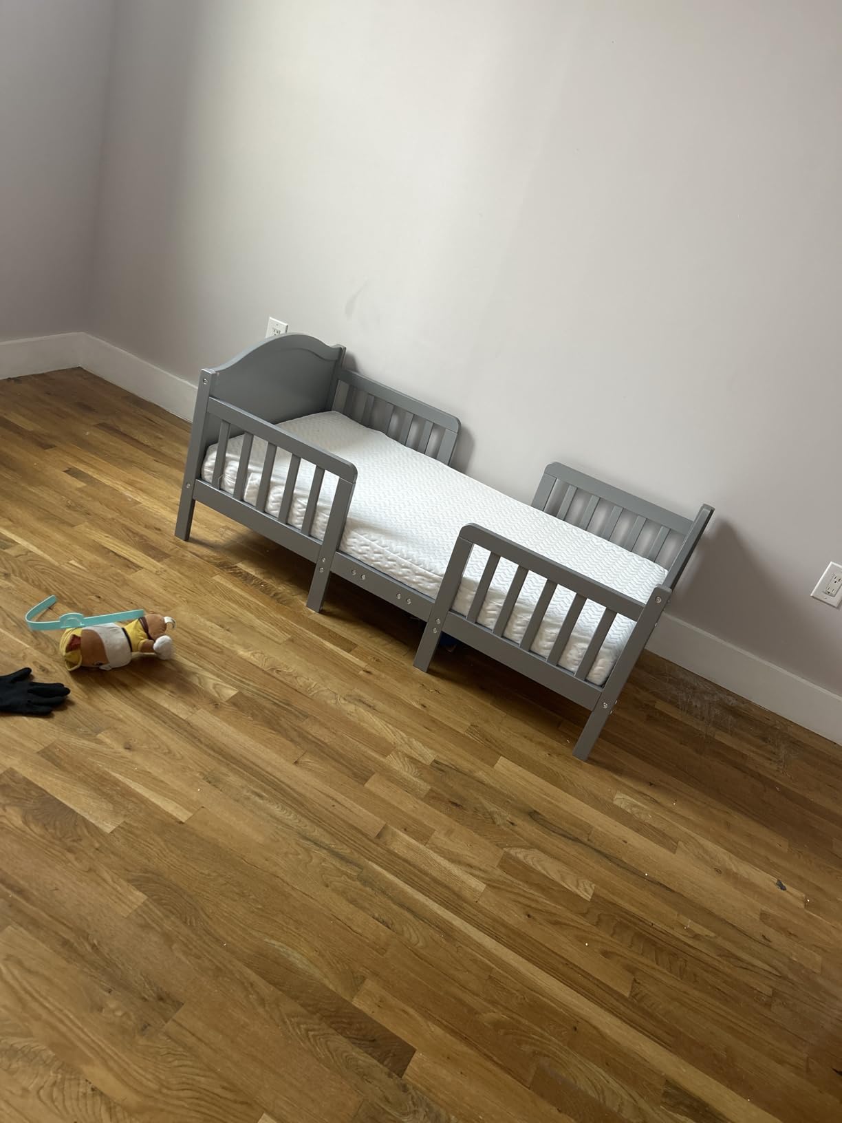 Dream On Me Portland 3-in-1 Convertible Toddler Bed, Converts to 2 Chairs & Table, Storm Grey customer photo 2