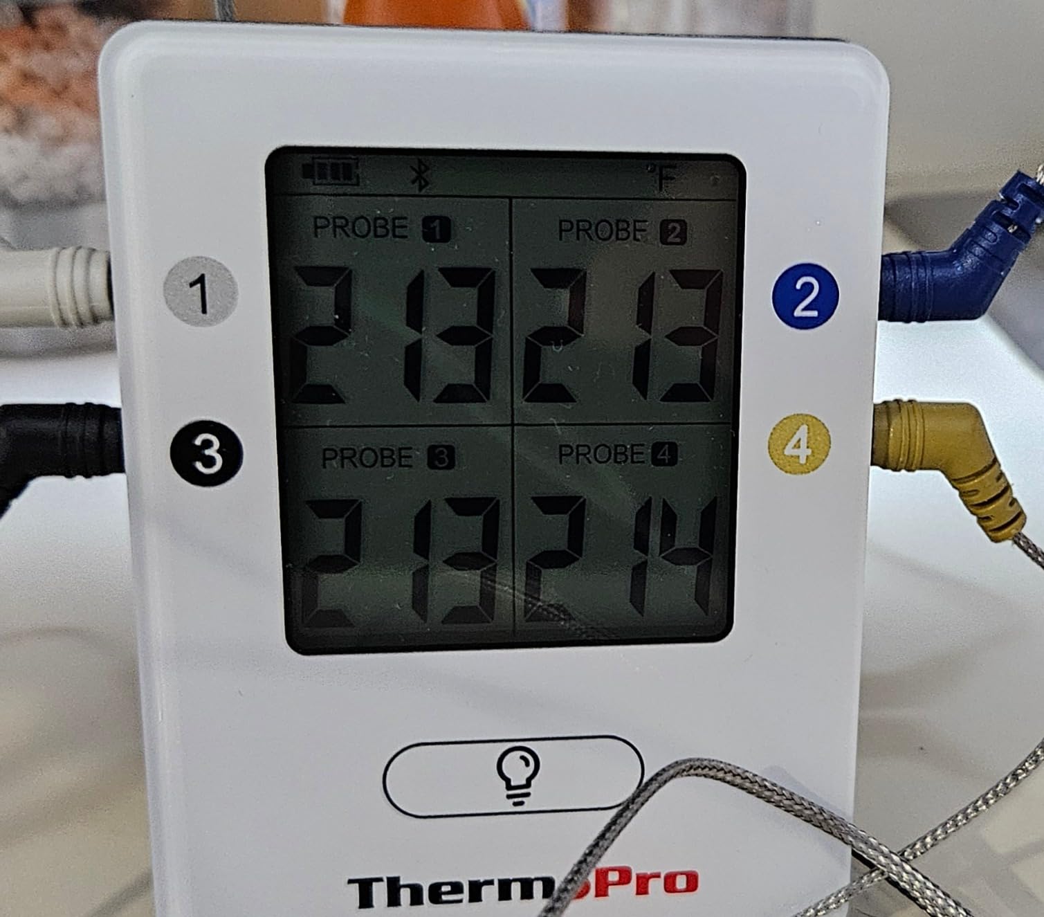 ThermoPro TP25 650FT Wireless Meat Thermometer with 4 Probes, Bluetooth Meat Thermometer for Cooking, BBQ Oven Food Smoker Thermometer Rechargeable customer photo 1
