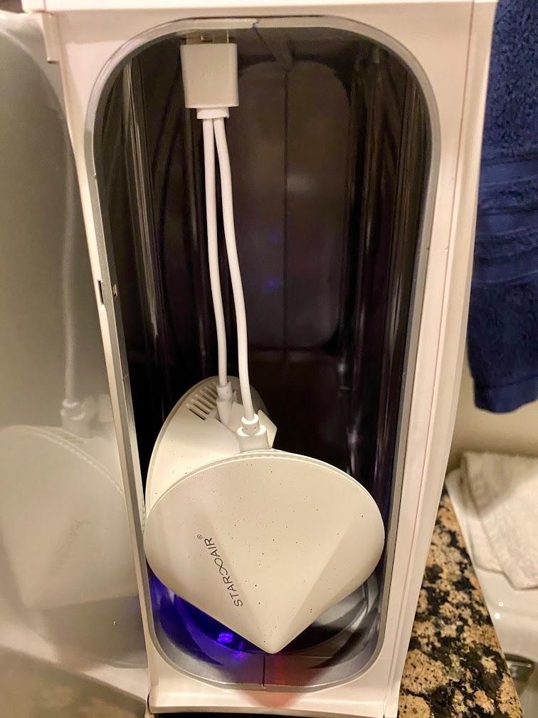 PhoneSoap XL (HomeSoap) UV Light Sanitizer | 360-Degree UV Sanitizing Box & Charger | Large Capacity | Sanitizes Tablets, Baby Bottles, Remotes, Toys & More (White) customer photo 2