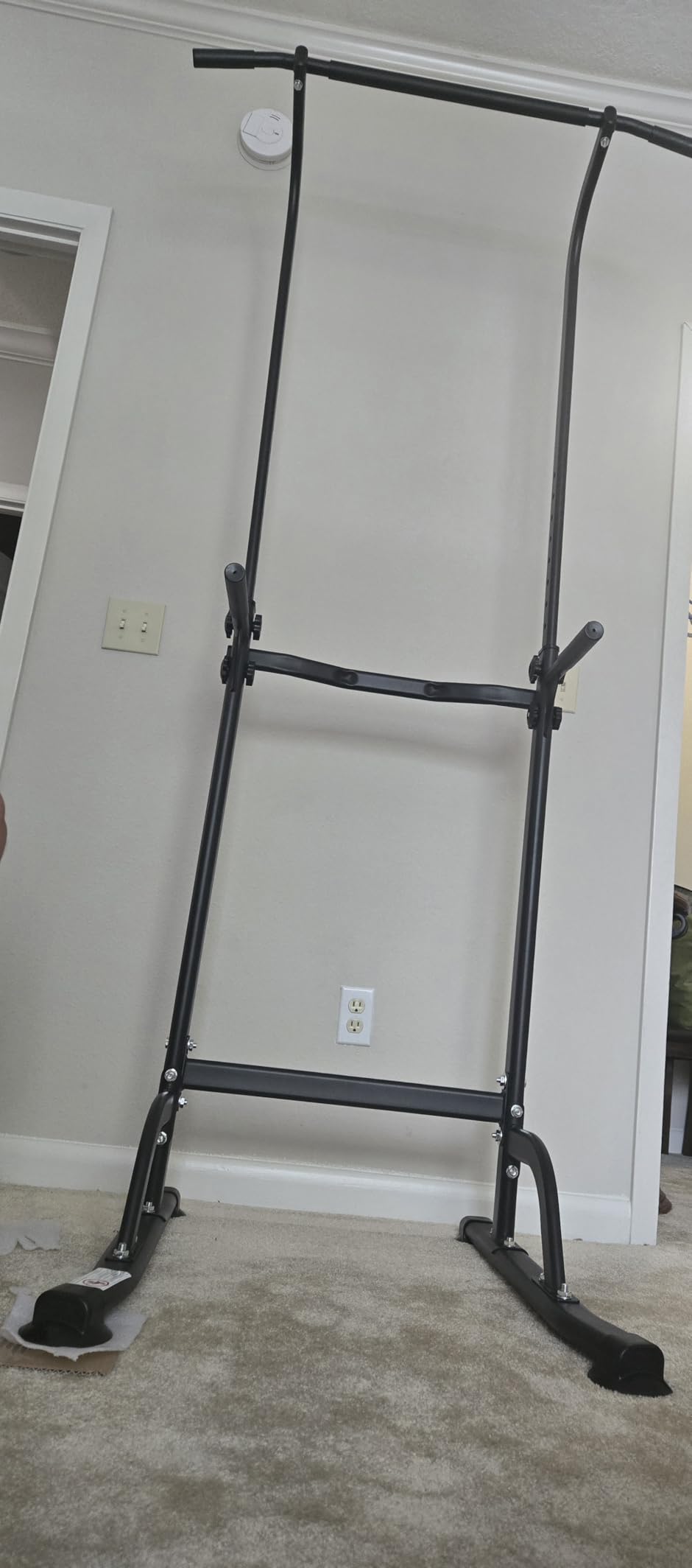 SogesPower Power Tower Dip Station Pull Up Bar for Home Gym Adjustable Height Strength Training Workout Equipment,Pull Up Bar Station customer photo 1