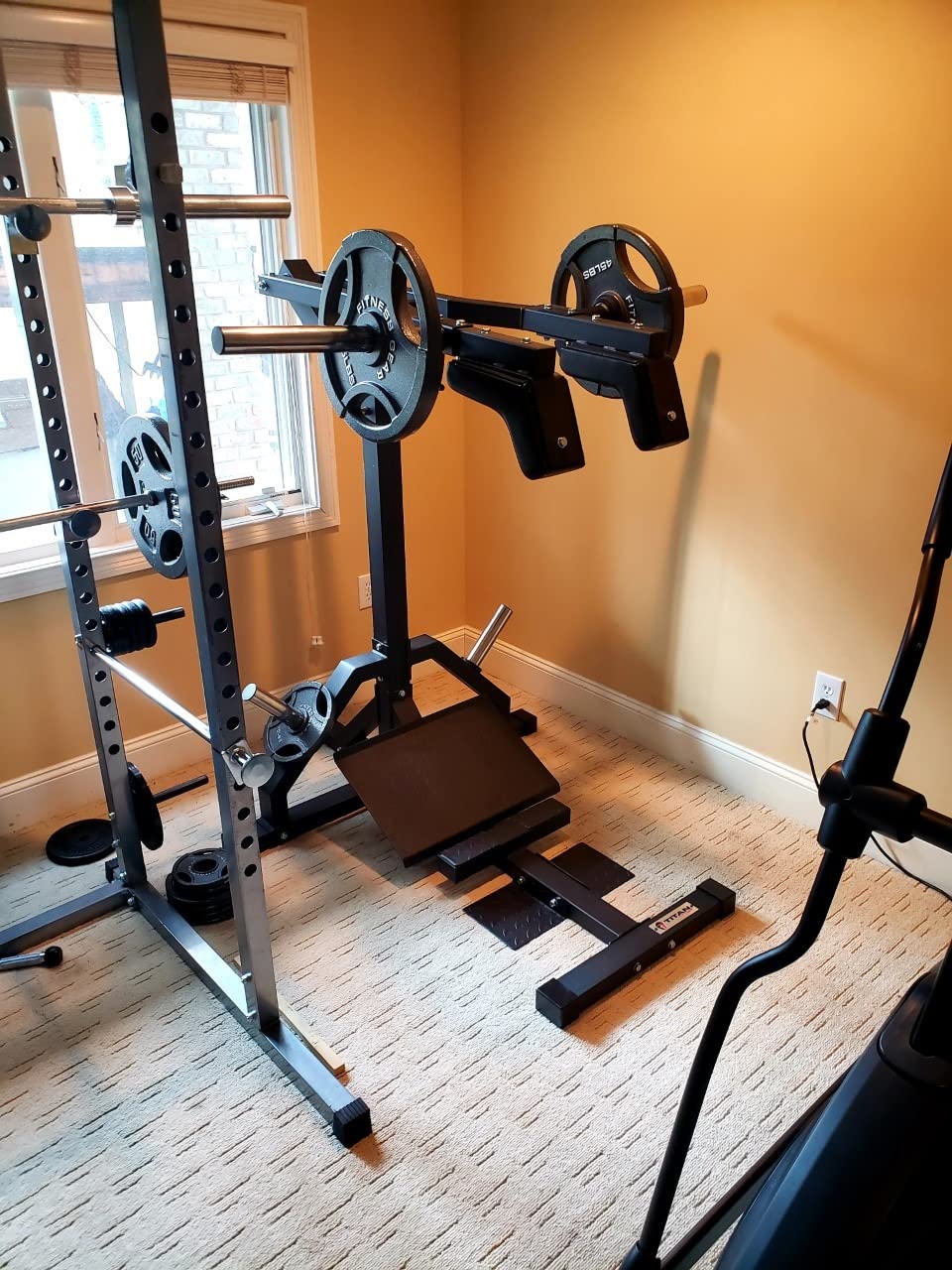 Titan Fitness Leverage Squat Machine, Calf Raise Machine, Hack Squat Machine & Leg Press Machine for Lower Body Training, Rated 1,000 LB, for Glutes, Hamstrings, Quadriceps, Calves & Thighs customer photo 1