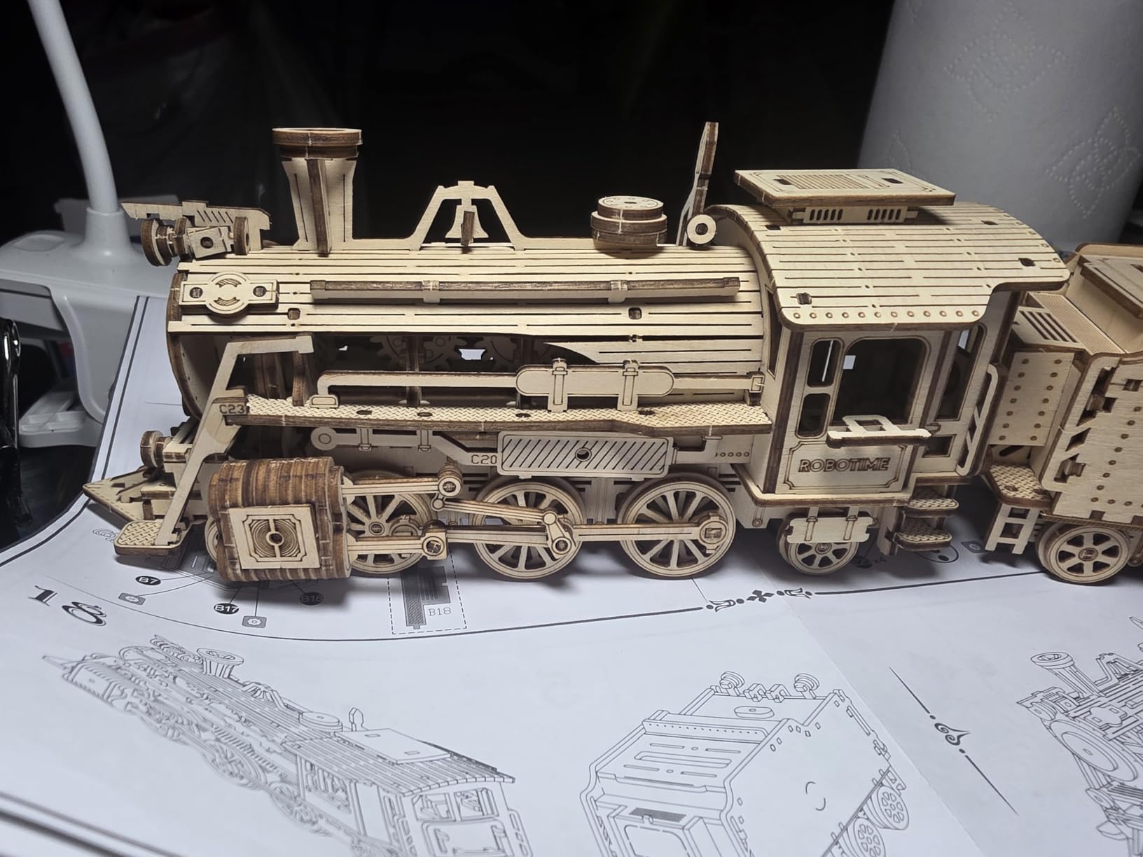 3D Wooden Puzzle for Adults - Mechanical Train Model Kits (1:80 Scale MC501 Prime Steam Express) customer photo 1