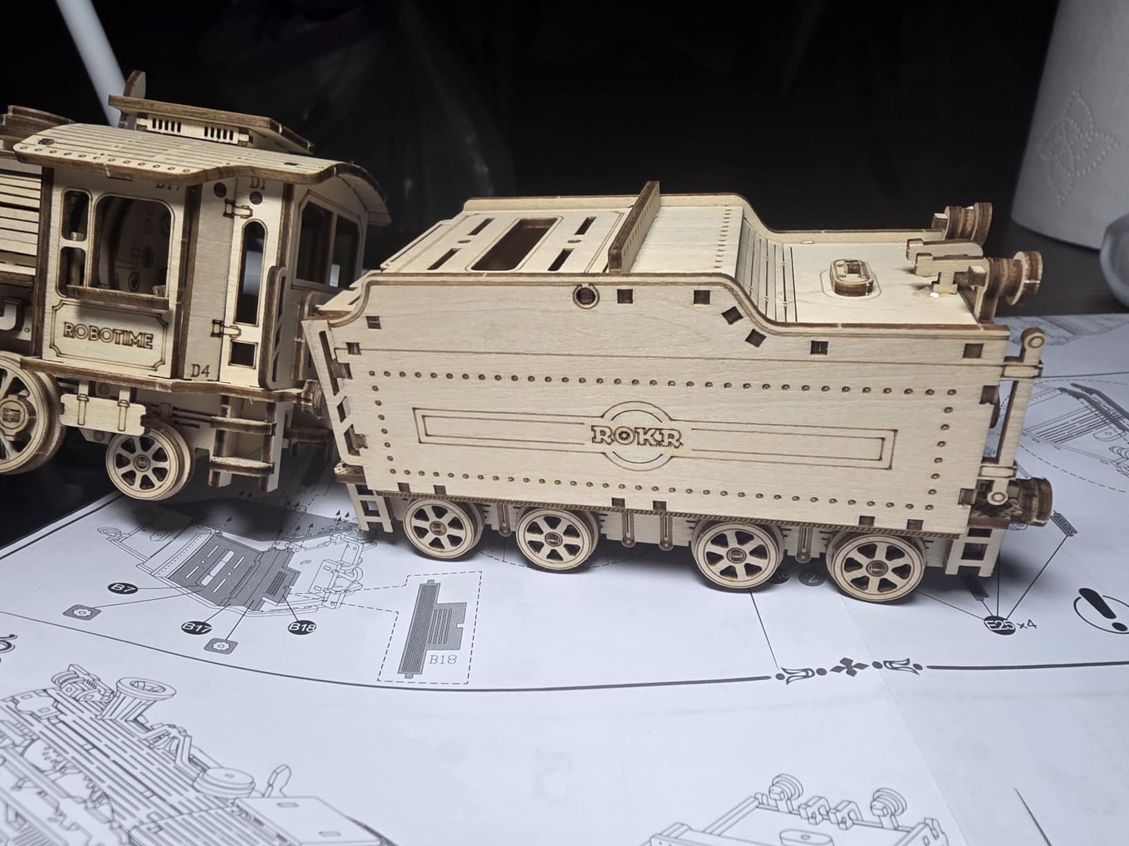 3D Wooden Puzzle for Adults - Mechanical Train Model Kits (1:80 Scale MC501 Prime Steam Express) customer photo 2