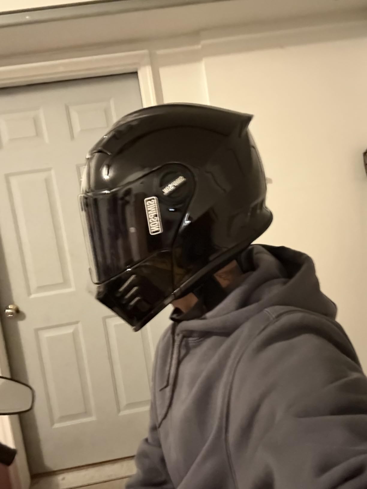 Simpson Mod Bandit Modular Motorcycle Helmet - DOT & ECE Certified - Flip Front, Comms Ready, Internal Sun Shield customer photo 1