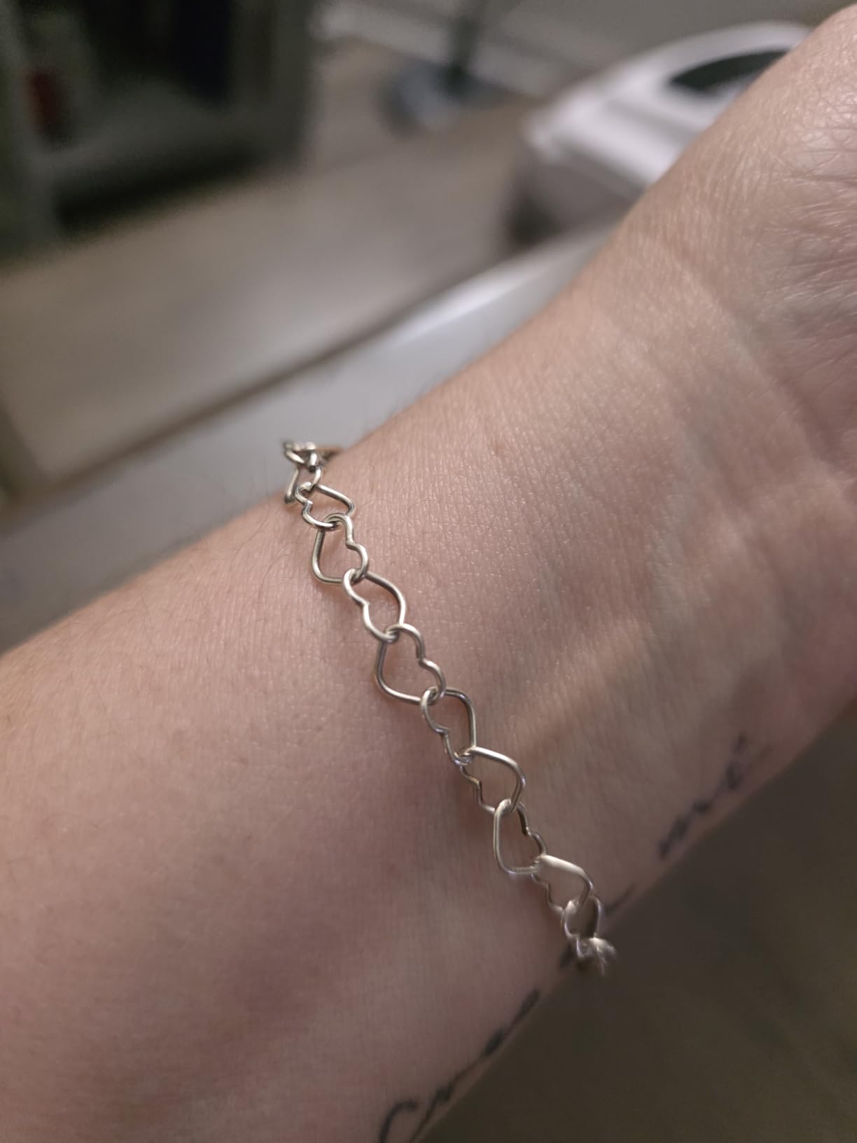 Miabella 925 Sterling Silver Italian 5mm Heart Link Chain Bracelet for Women, Made in Italy customer photo 2