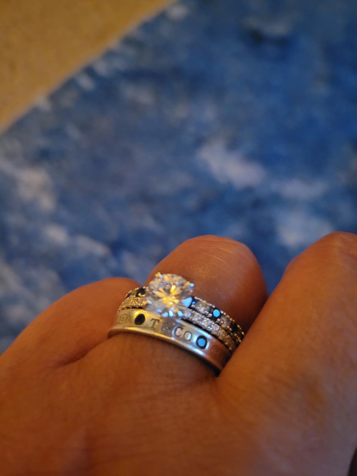925 Sterling Silver Engagement Rings for Women Round Cut Size 3-13 | 1.2CT, 14K Gold Plated, CZ Wedding Band, Travel Rings, Solitaire, Cubic Zirconia, Stunning Wedding Promise Rings customer photo 1