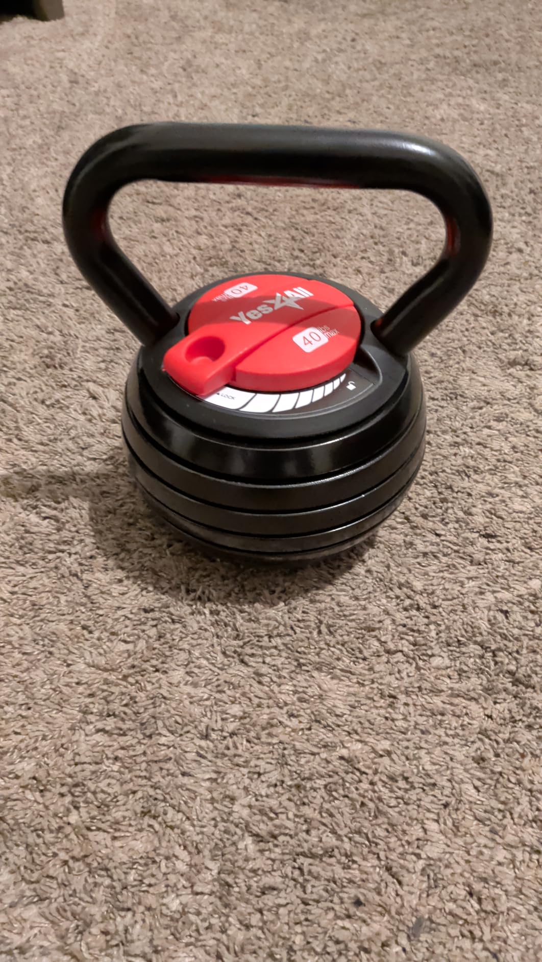Yes4All Adjustable Kettlebell Set, 20-40 LB Weight Set with Spacer Disks & Secure Lock customer photo 1