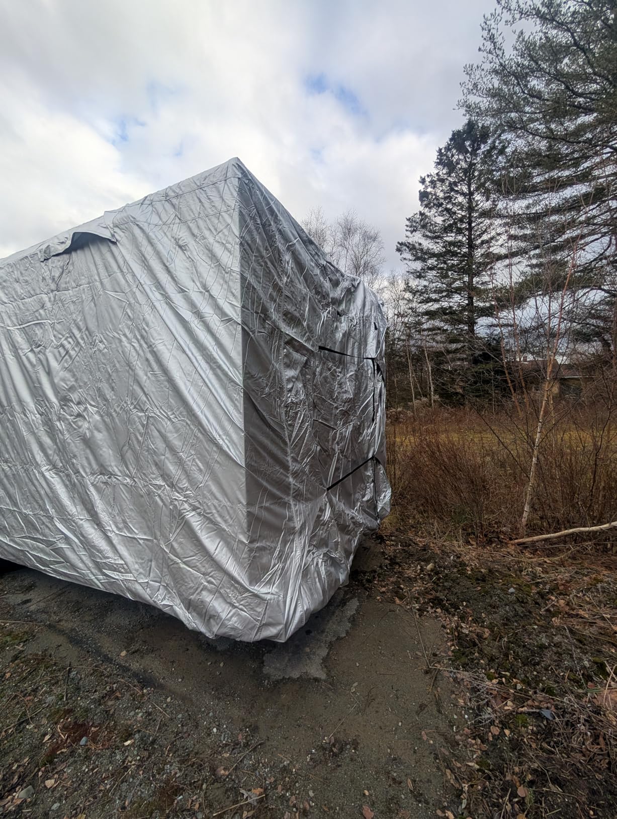 EliteShield ShieldAll Ultimate Class C RV Cover, Waterproof UV Resistant Class C Motorhome Cover Fits 23 feet to 26 feet Class C RV, Silver Color customer photo 1