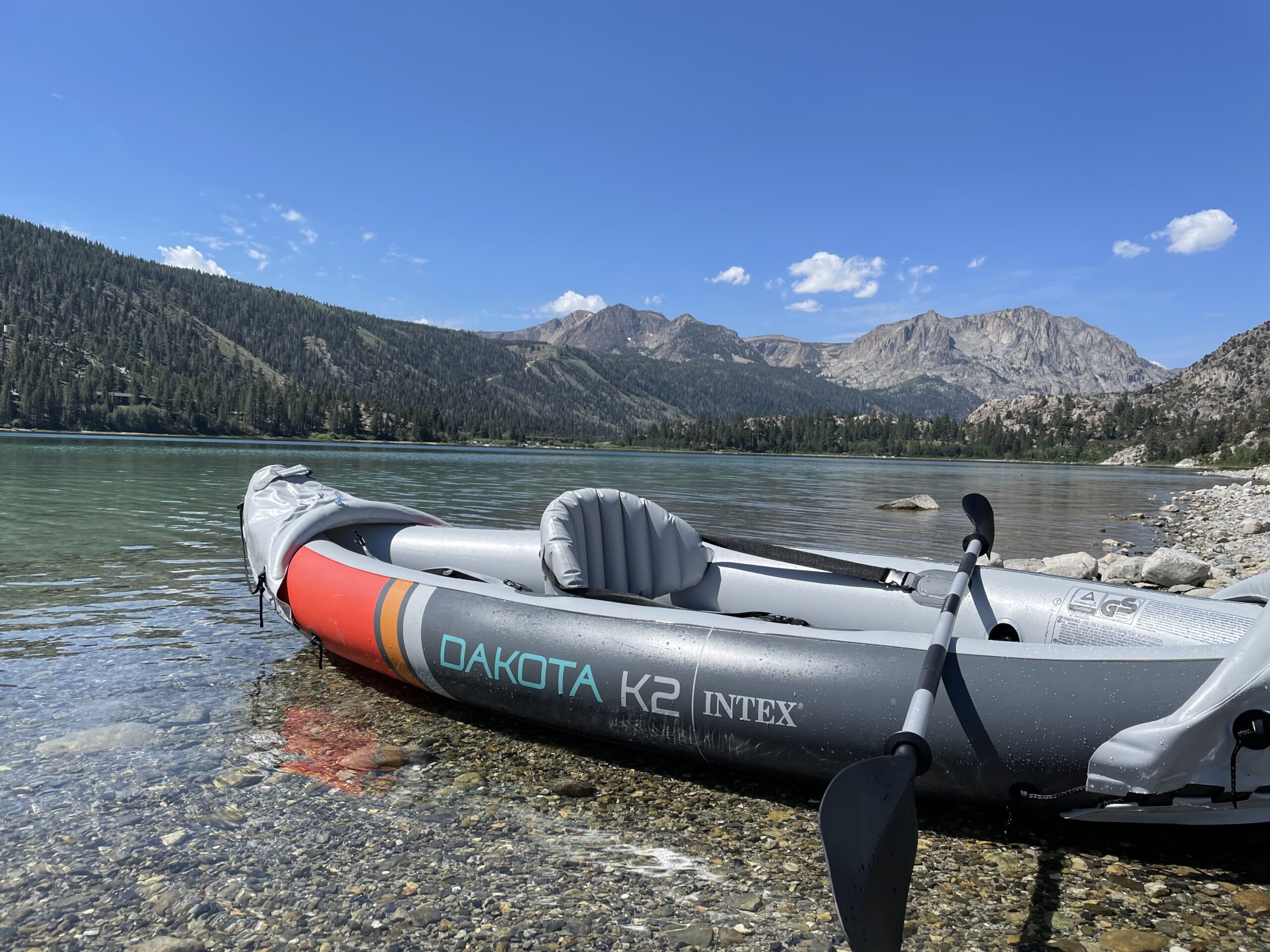 INTEX 2-Person Inflatable Kayak Set, Dakota K2 with 86in Oars and Pump customer photo 2
