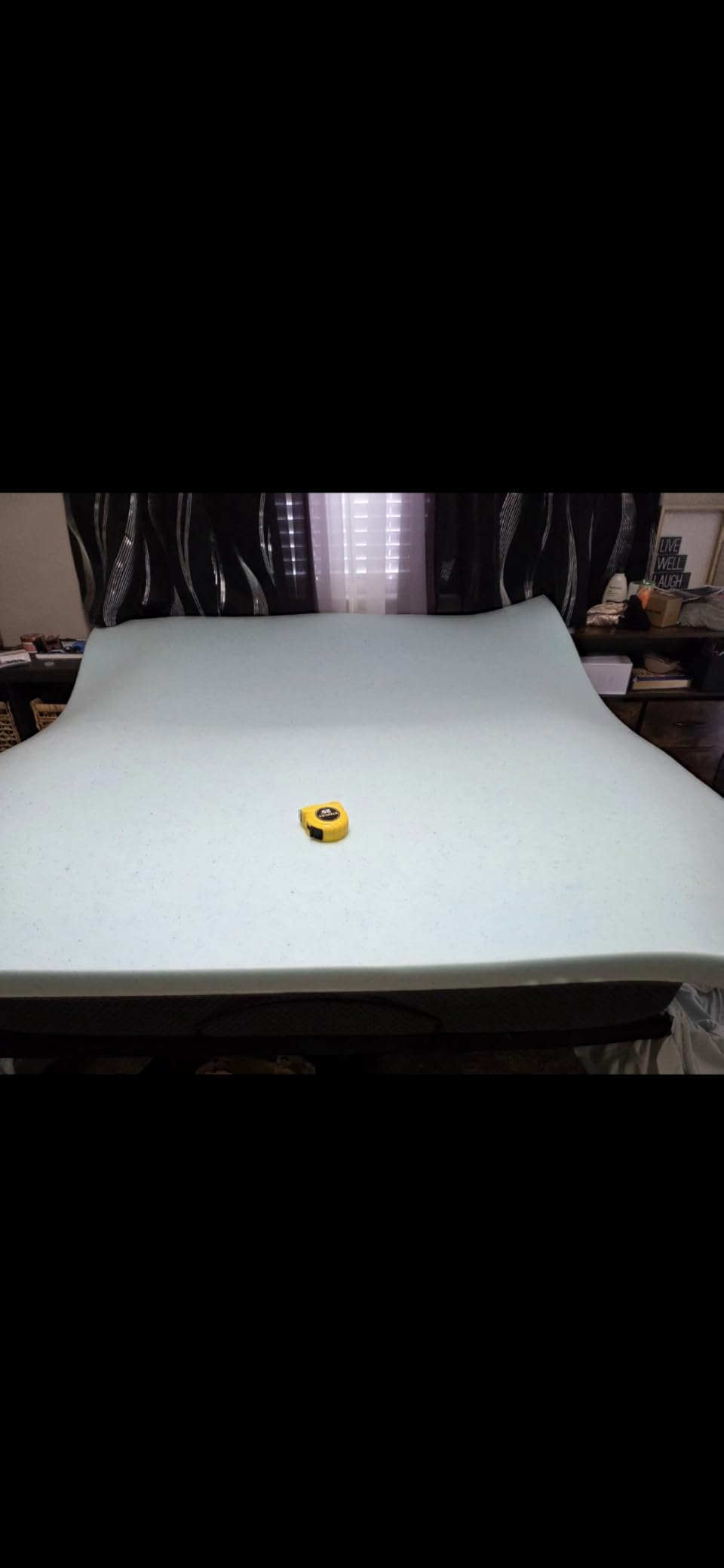 Serta ThermaGel Cooling, Pressure-Relieving Memory Foam Mattress Topper, 3 Inch, Queen, Blue customer photo 2