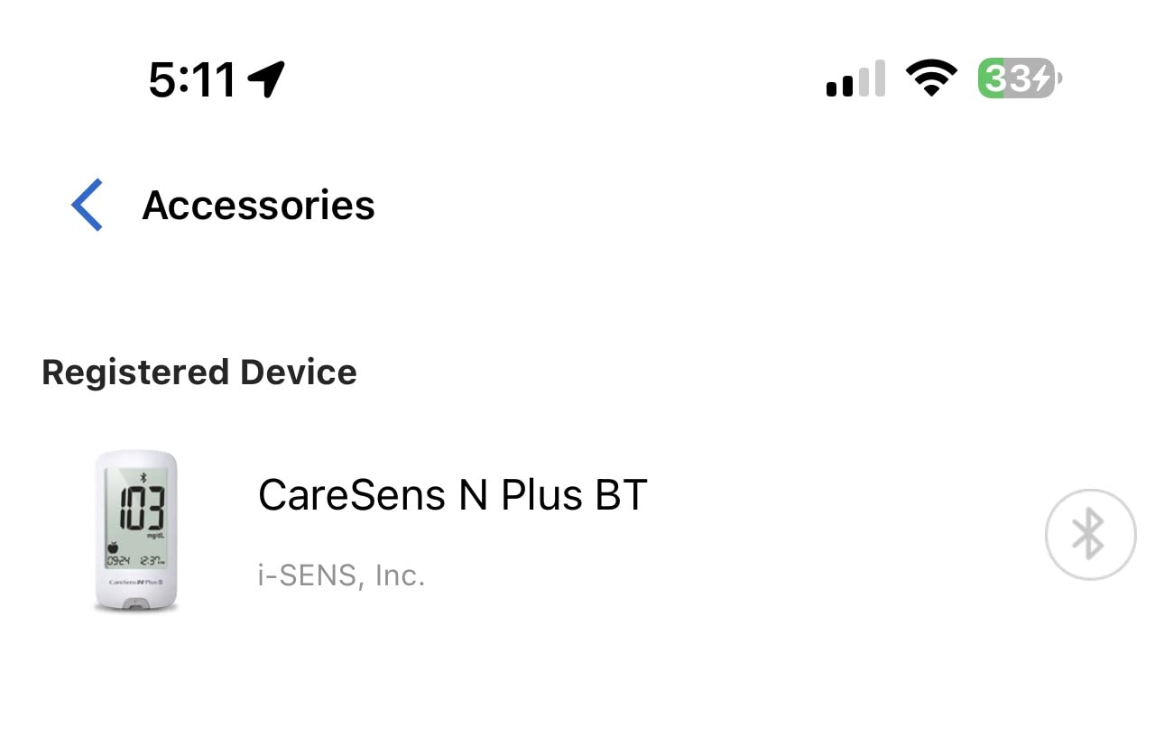 CareSens N Plus Bluetooth Blood Glucose Monitor Kit with 100 Blood Sugar Test Strips, 100 Lancets, 1 Blood Glucose Meter, 1 Lancing Device, Travel Case for Diabetes Testing Kit (Auto-Coding Glucometer kit with 1 Control Solution) for Personal Use customer photo 2