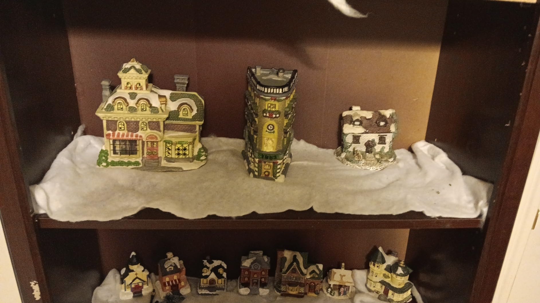 Christmas Village Sets - Christmas Decorations, LED Lighted Christmas Village Houses with Figurines, Christmas Village Collection Indoor Room Decor - Collectible Buildings customer photo 1