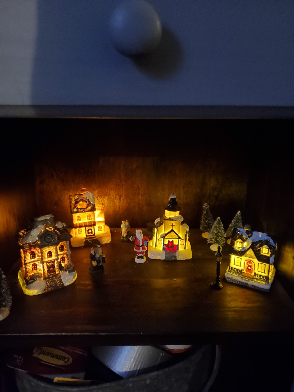 Christmas Village Sets - Christmas Decorations, LED Lighted Christmas Village Houses with Figurines, Christmas Village Collection Indoor Room Decor - Collectible Buildings customer photo 2