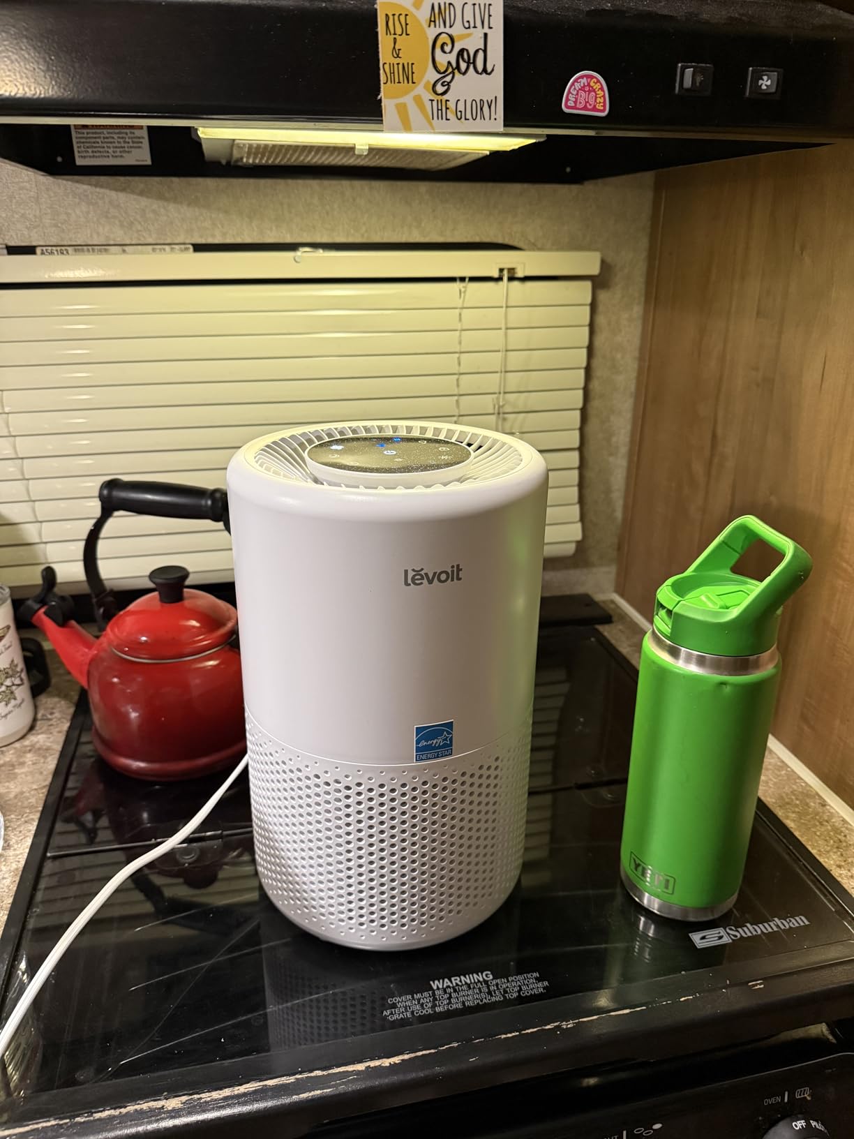 LEVOIT Air Purifier for Home Bedroom Dorm Room, Smart & Voice Control, Core 200S-P, White customer photo 1