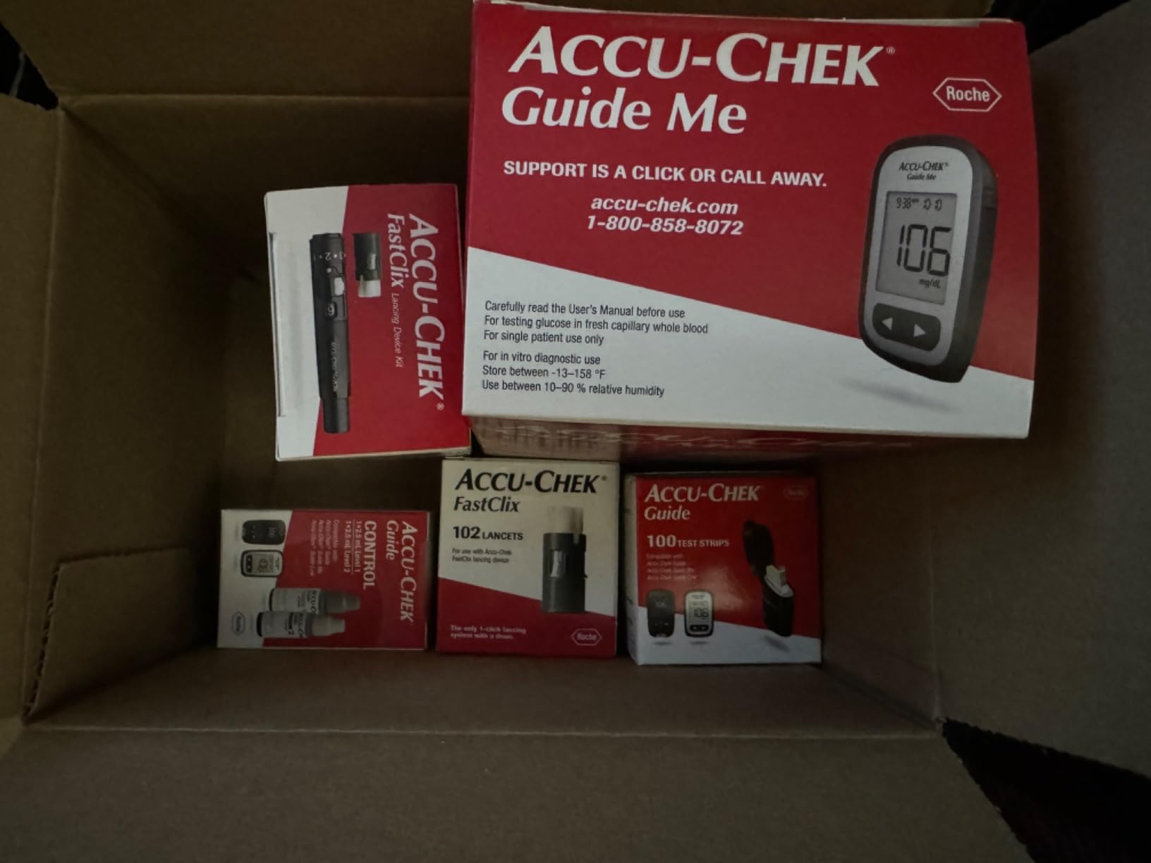 Accu-Chek FastClix Glucose Monitor Kit for Diabetic Blood Sugar Testing: Guide Me Meter, FastClix Lancing Device & 108 Lancets, 100 Guide Test Strips, and Control Solution customer photo 2