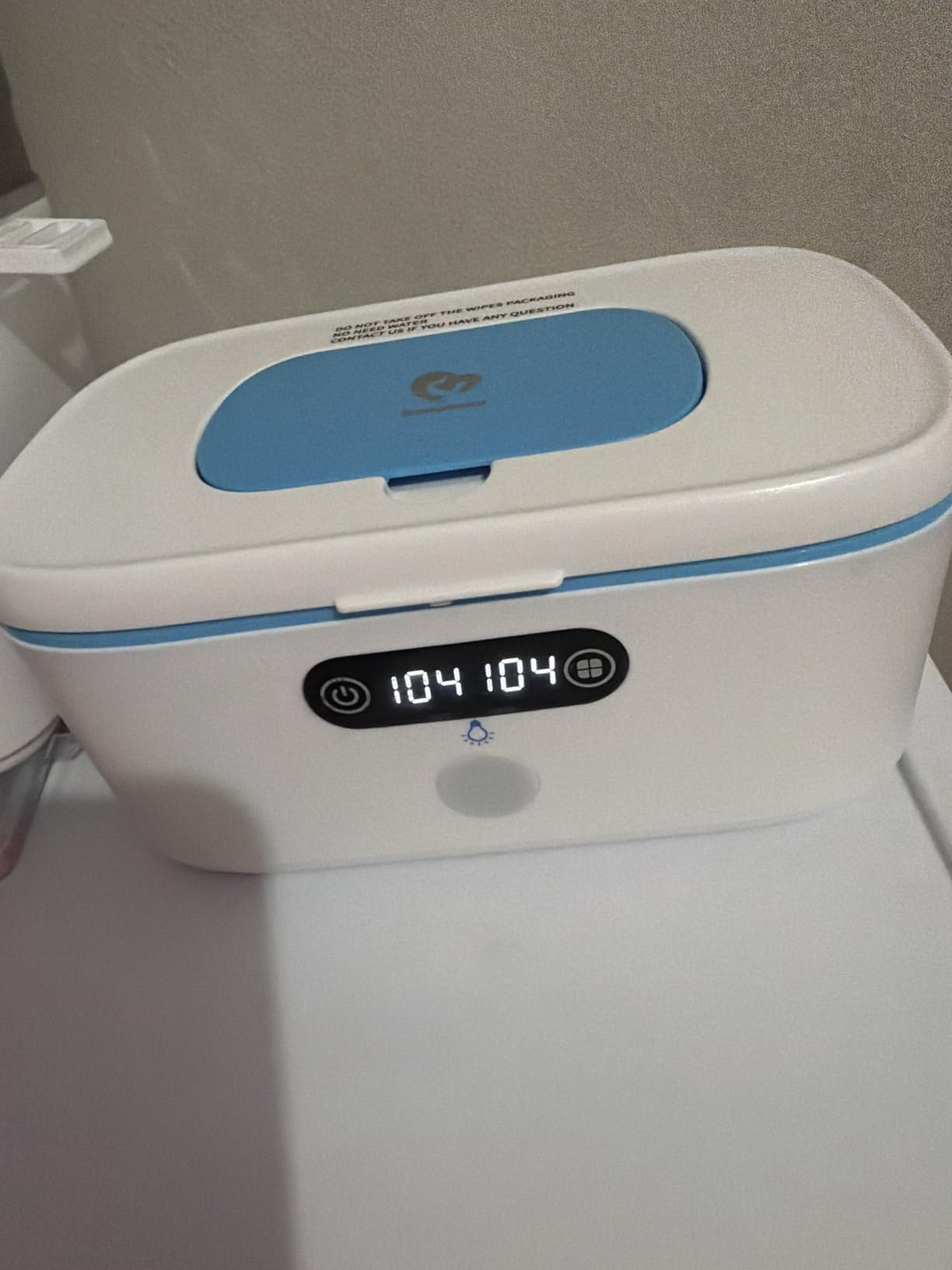 Bellababy Wipe Wamer for Vehicle and Home Use, Baby Wet Wipes Dispenser and Diaper Wipe Warmer with Night Light,Temperature Display,No Need Water and Sponge, and C Convertible customer photo 1