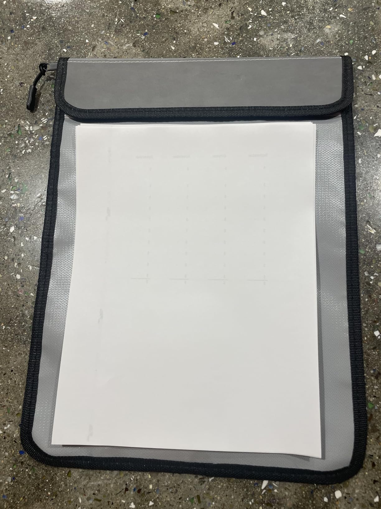 Upgraded Two Pockets Fireproof Document Bag (2000F), andyer 15 x 11 Waterproof Fireproof Money Bag for Cash with Zipper, Important Document Storage Organizer for Valuables, Legal Documents Safe customer photo 2