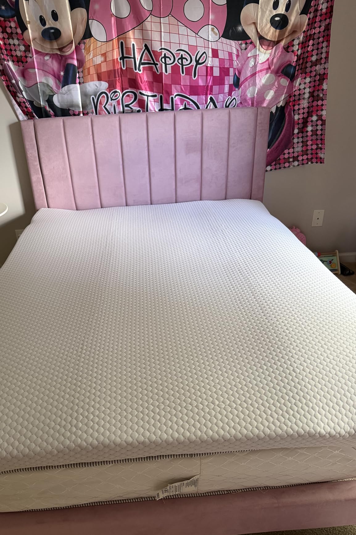 PERLECARE Queen Mattress Topper, 3 Inch Gel Memory Foam Mattress Topper for Pressure Relief, Non-Slip Design with Removable & Washable Cover, Oeko-Tex Certified customer photo 1