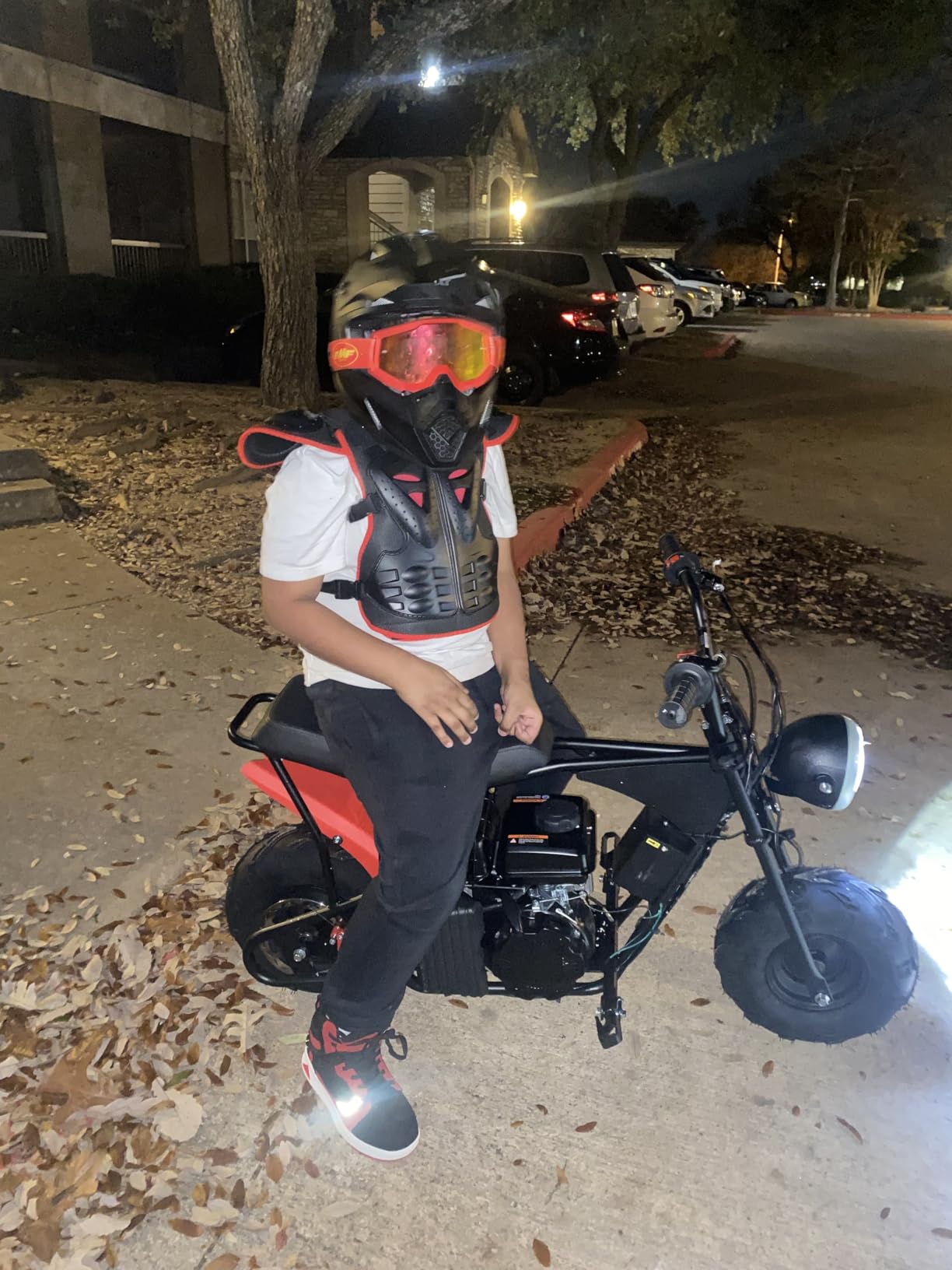 XtremepowerUS Mini Bike 4-Stroke Gas Prowered Off Road Trail Bike Dirt Mini Motorcycle Ride on 99cc 3.5HP Blue (Red) customer photo 2