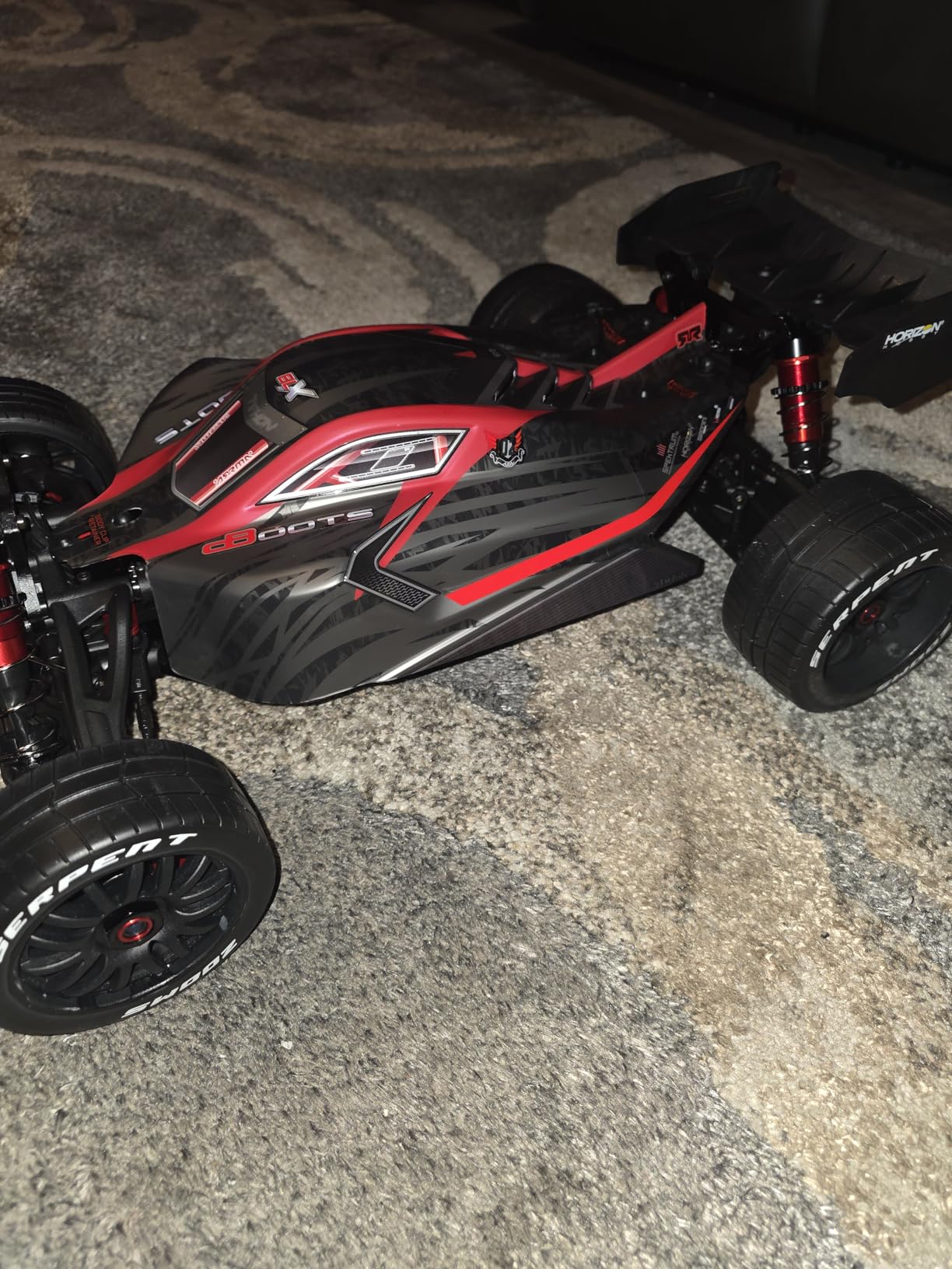 ARRMA RC Car 1/8 Typhon 6S V5 4WD BLX Buggy with Spektrum Firma RTR, Black and Red customer photo 1