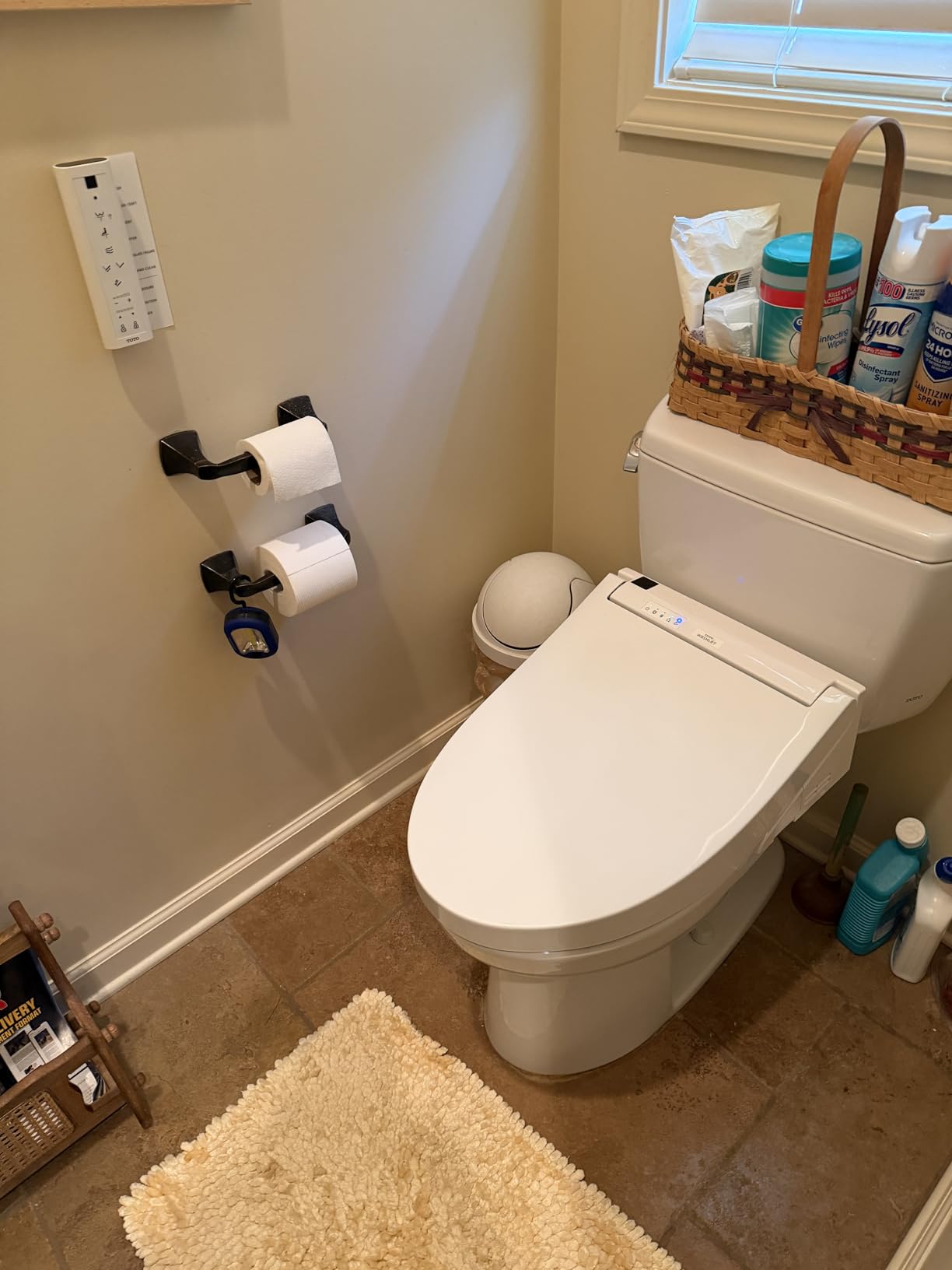 TOTO WASHLET C5 Electronic Bidet Toilet Seat with PREMIST and EWATER+ Wand Cleaning, Elongated, Cotton White - SW3084#01 customer photo 2