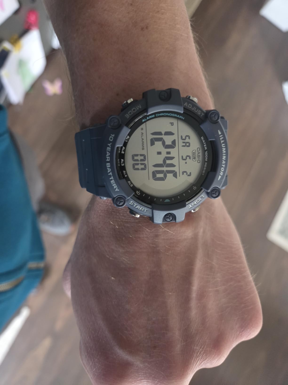 Casio Illuminator AE1500WH Series - 10-Year Battery, LED Backlight, 5-Alarms, Stopwatch, Men's Digital Watch customer photo 2