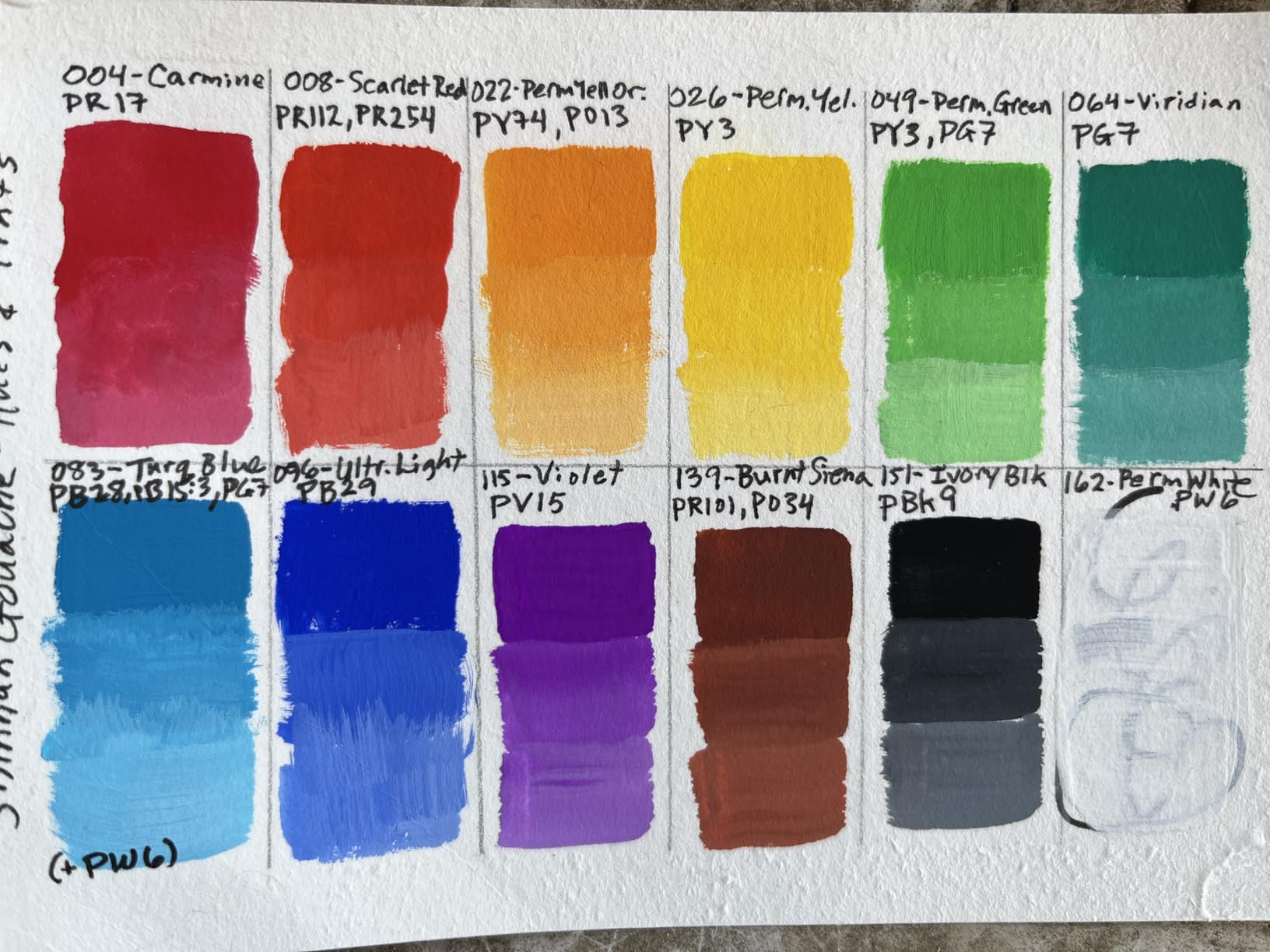 ShinHan Professional Designer Gouache 15ml Tube 12 Colors Set customer photo 1