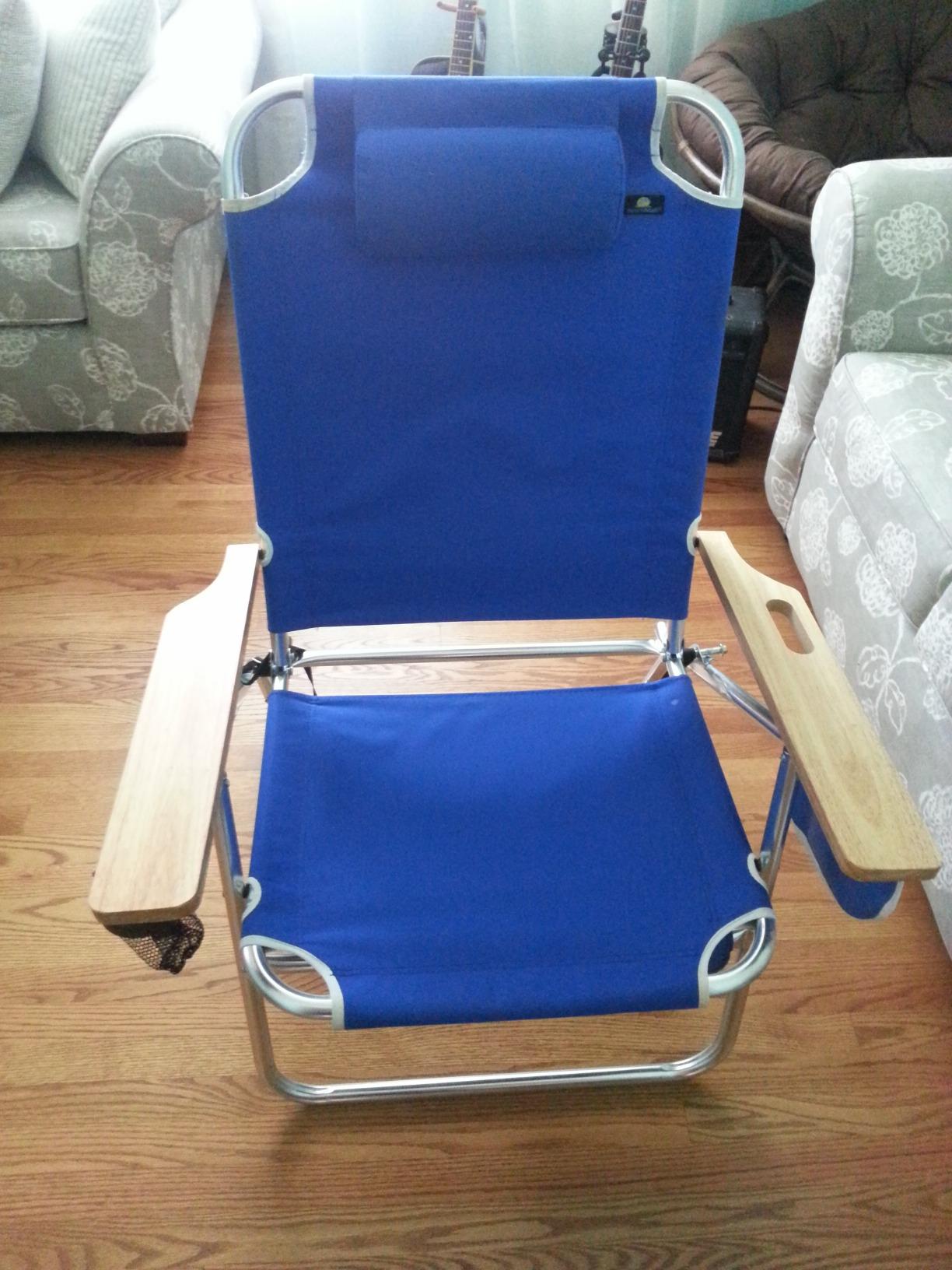 Big Jumbo 500 lbs XL Wide Heavy Duty Beach Chair for Big & Tall Adults, Aluminum Tubing - 4 Reclining Positions customer photo 2