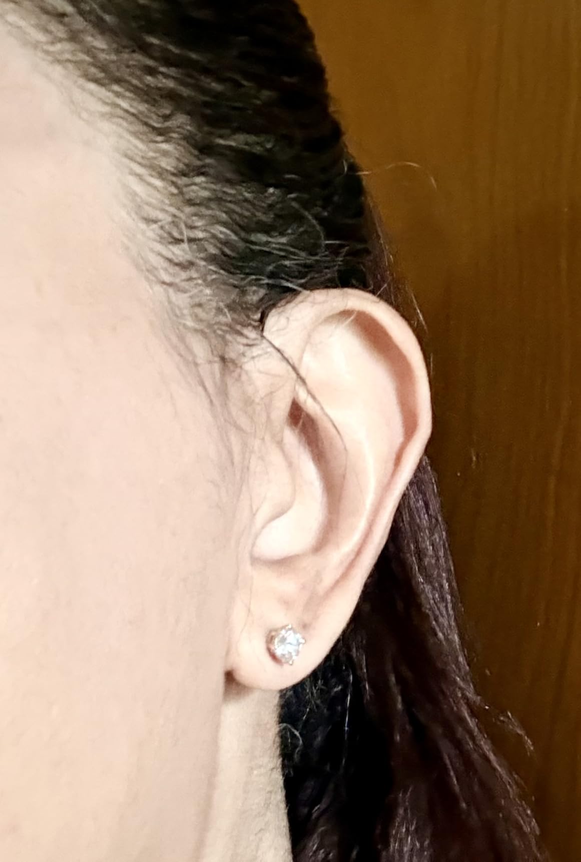 1 to 16 Carat 14K White Gold IGI Certified LAB GROWN Round Cut Diamond Stud Earrings for Women 4 Prong Screw Back for her MADE IN USA (E-F Color, VS1-VS2 Clarity) customer photo 1