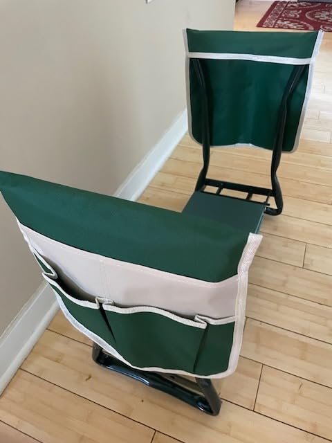 KVR Upgraded Garden Kneeler and Seat with Thicken & Widen Soft Kneeling Pad, Heavy Duty Foldable Gardener Stool with 2 Tool Pouches, Gardening Gifts for Women Mom Men Seniors customer photo 2