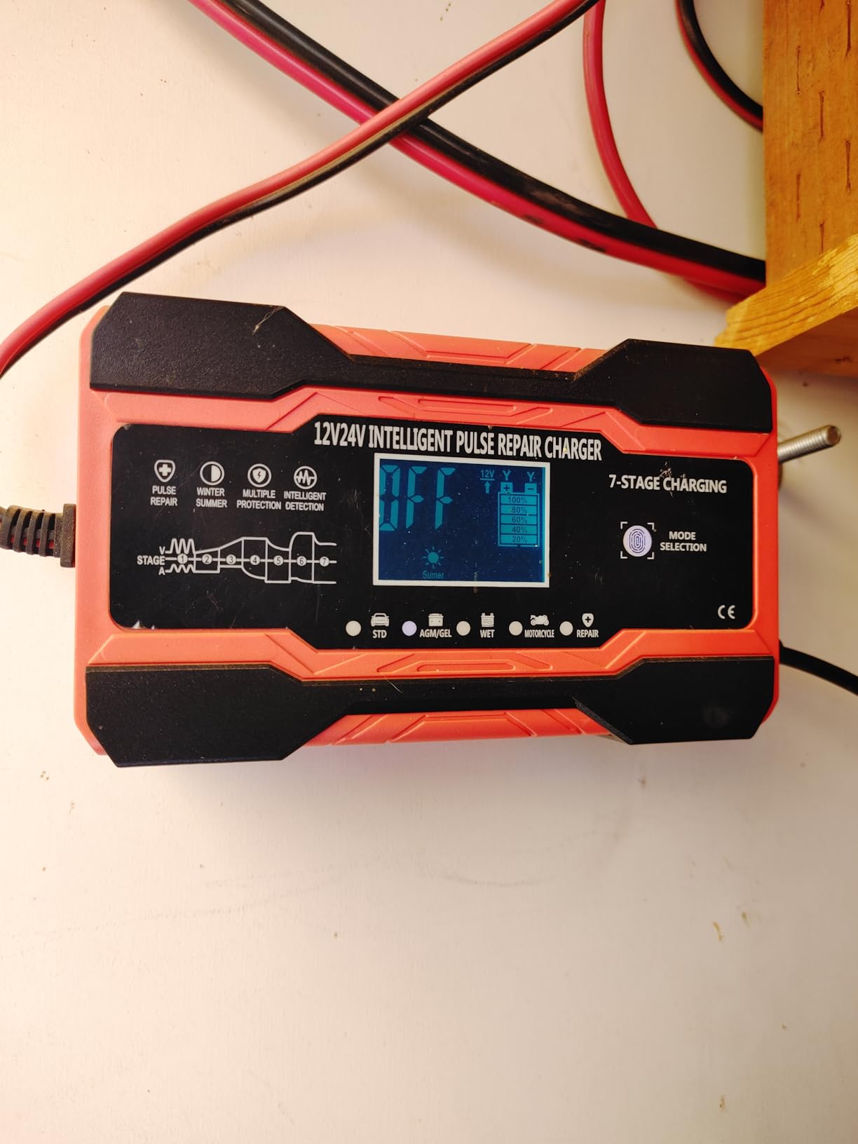 YONHAN Battery Charger 10-Amp 12V and 24V Fully-Automatic Smart Car Battery Charger, Battery Maintainer Trickle Charger, and Battery Desulfator with Temperature Compensation customer photo 2