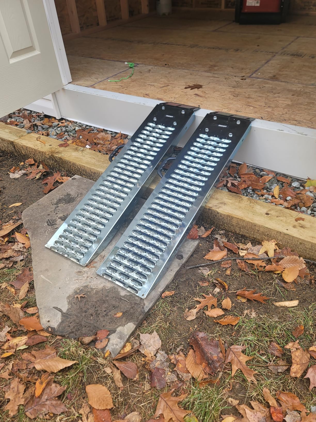 Loading Ramps - Steel Ramp Set for ATVs, Motorcycles, Mowers, Carts & More - Use with Pickup Trucks & Trailers - 1200lb Combined Capacity by Stalwart customer photo 1
