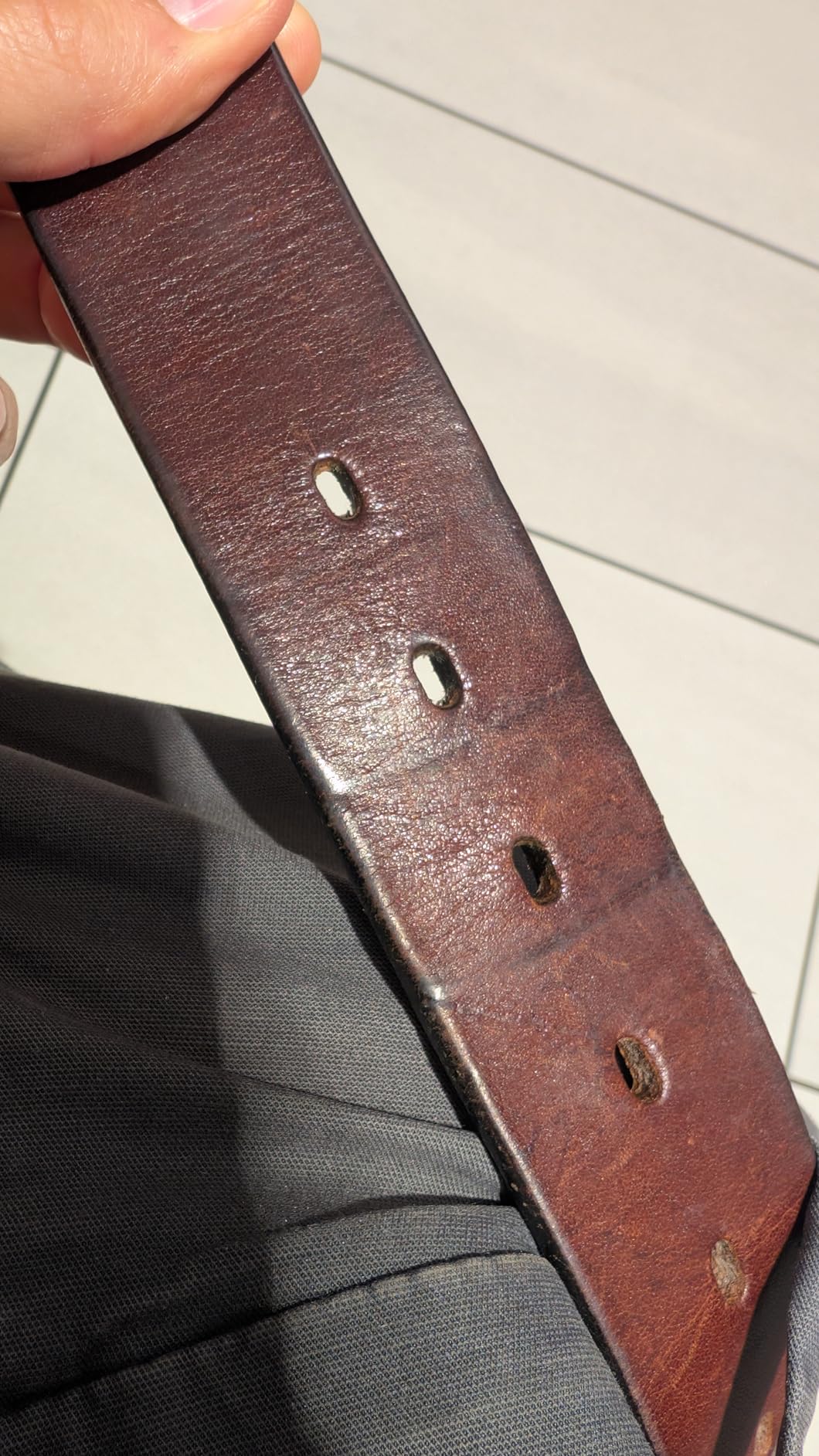 All American Leather Belt | Made in USA Men's Belt | Mens Belts | Heavy Duty Work | EDC customer photo 2
