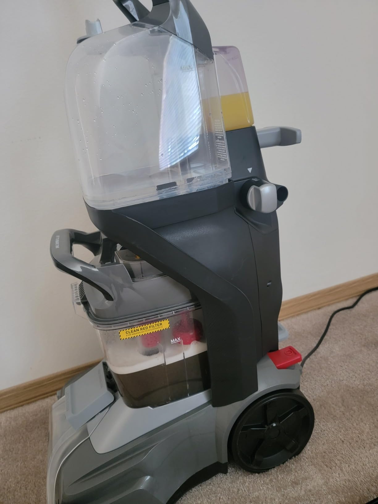 Hoover Powerscrub XL Pet Carpet Cleaner Machine, Upright Shampooer, FH68050, Black customer photo 1