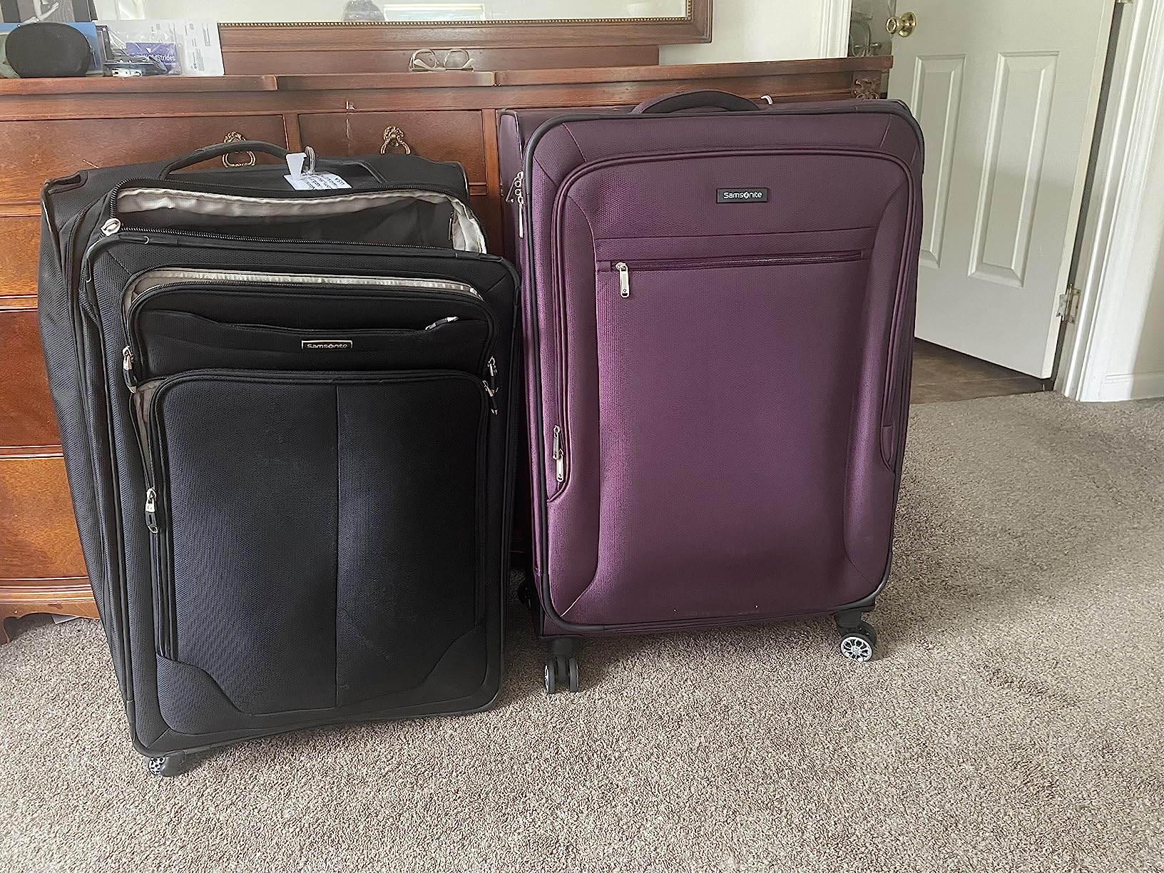Samsonite Ascella X Softside Expandable Luggage with Spinners, Teal, 2PC SET (Carry-on/Medium) customer photo 1