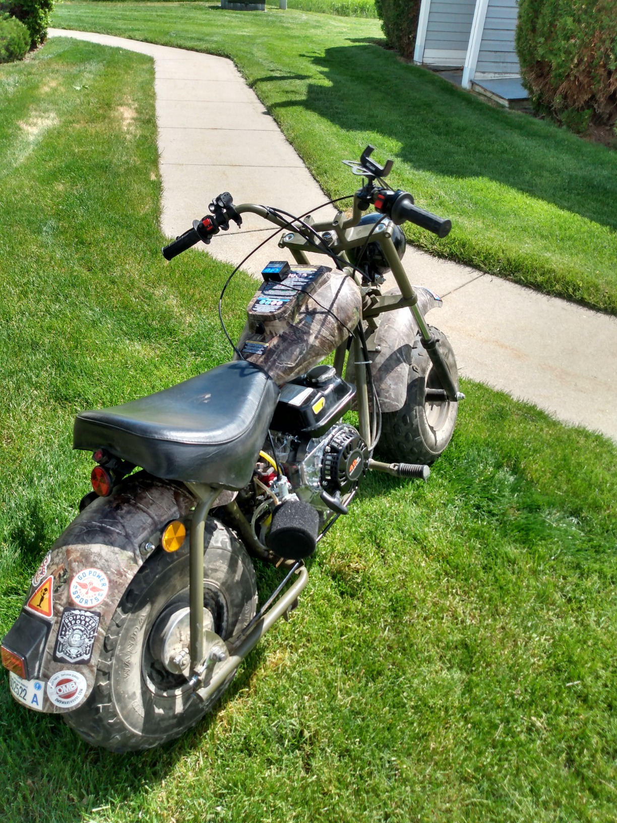 M MASSIMO MOTOR Warrior200 196CC 6.5 HP Engine Super Size Mini Moto Trail Bike MX Street for Kids and Adults Wide Tires Motorcycle Powersport CARB Approved (Black) customer photo 2