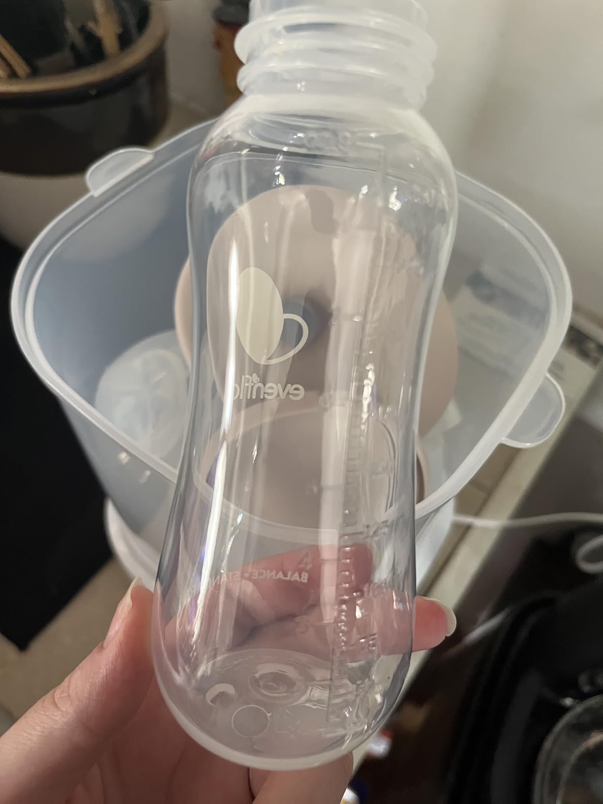 GROWNSY Bottle Sterilizer and Dryer, Compact Electric Steam Baby Bottle Sterilizer, Bottle Sanitizer for Baby Bottles, Pacifiers, Pump Parts customer photo 2