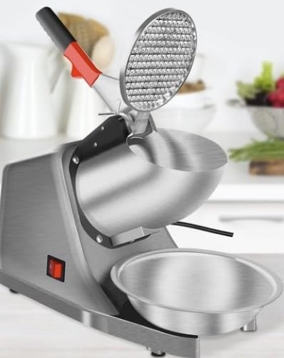 Reespring Snow Cone Machine Shaved Ice Machine Ice Crusher with Stainless Steel Blade Kitchen Electric for Shaved Ice and Snow Cone (300W 2000r/min) Also Comes with a Free Ice Pick and Ice Cube Tray customer photo 2
