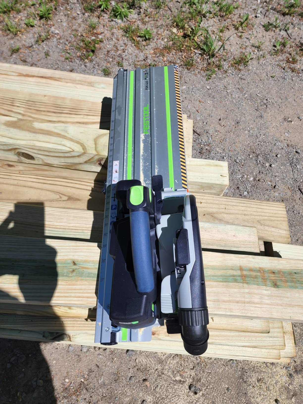 577680 Cordless Carpentry Track saw HKC 55 18V 5.0 Ah EBI-F-Plus customer photo 2