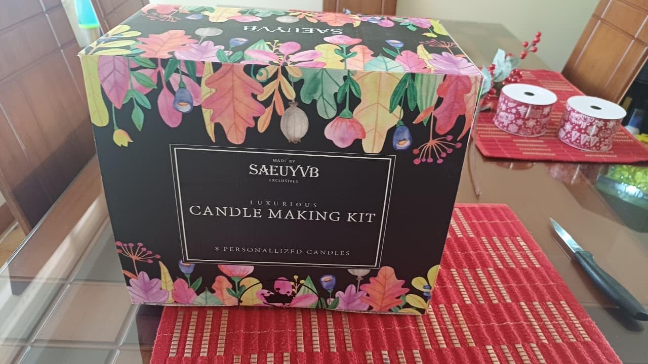 SAEUYVB Candle Making Kit for Adults with Hot Plate, DIY Starter Soy Candle Making Supplies/Kit - Perfect as Home Decorations customer photo 2