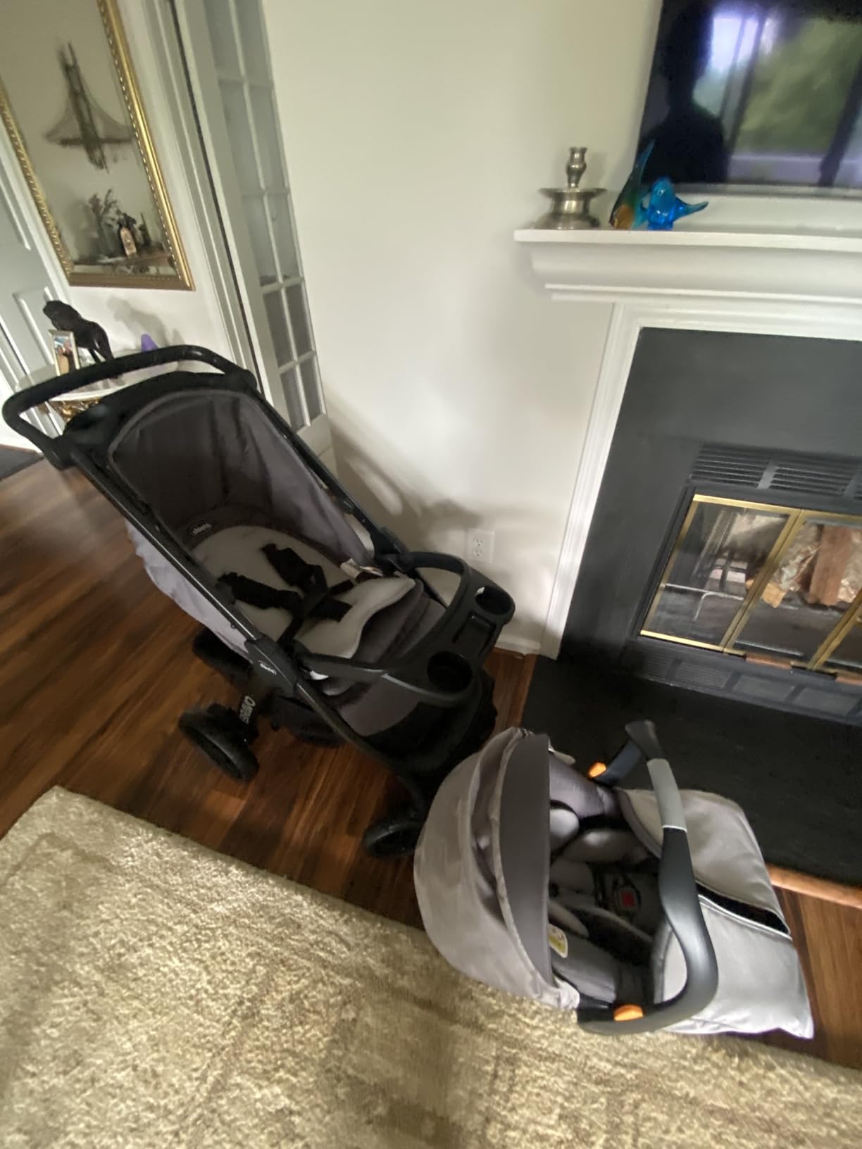 Chicco Bravo LE ClearTex Full-Size Stroller for Babies and Toddlers, UPF-Rated Canopy, GREENGUARD Gold Certified, Pewter/Grey customer photo 1
